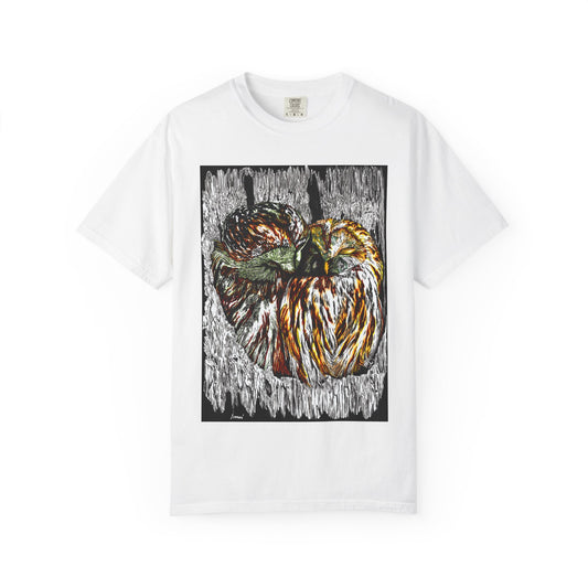 Owls in a Tree Unisex Garment-Dyed T-Shirt