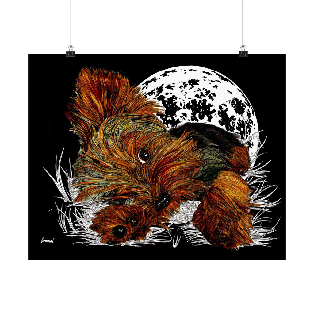 Elevate your walls with our Yorkshire Terrier Satin Poster - 300gsm Art Print for Dog Lovers. Perfect for any pup enthusiast!