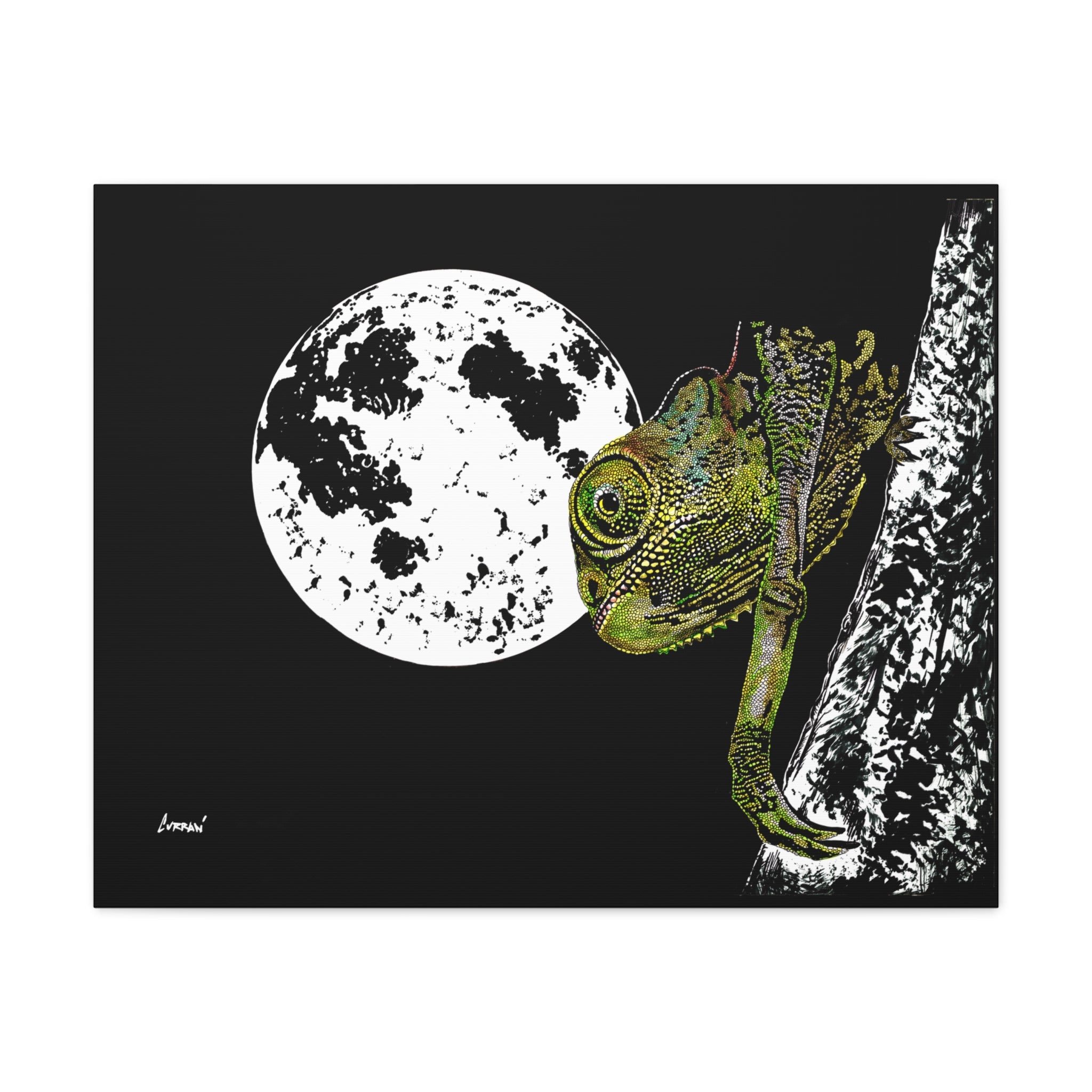 Chameleon Print of the Original, hand drawn wall art