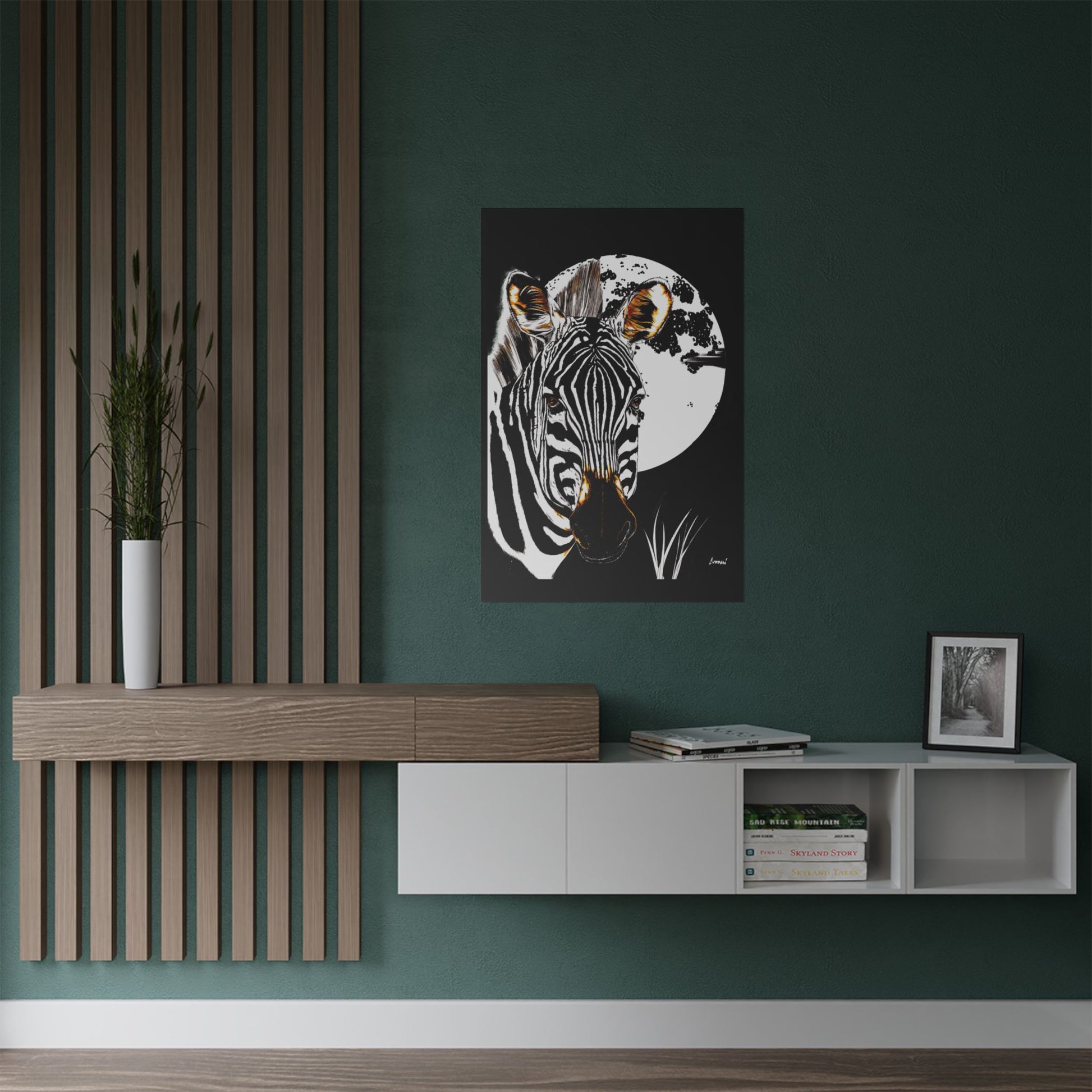 Zebra Satin Poster - Art Print Poster of the Original Art