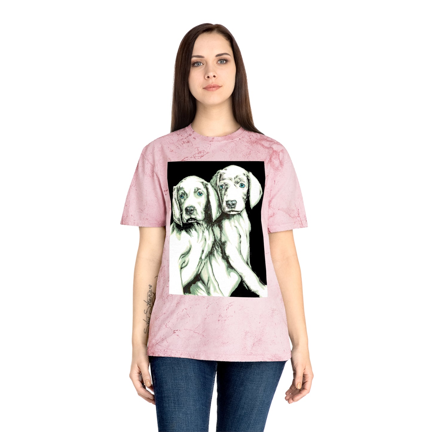 Color Blast Unisex T-Shirt with Playful Dog Design