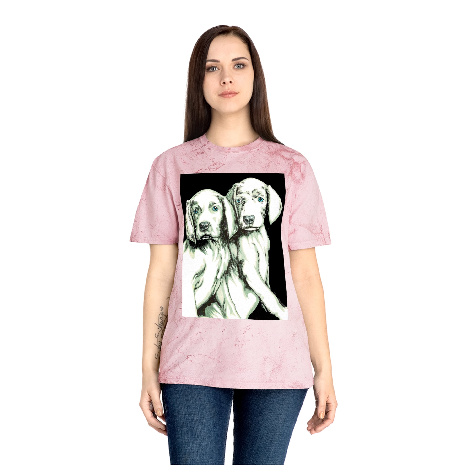 Color Blast Unisex T-Shirt with Playful Dog Design