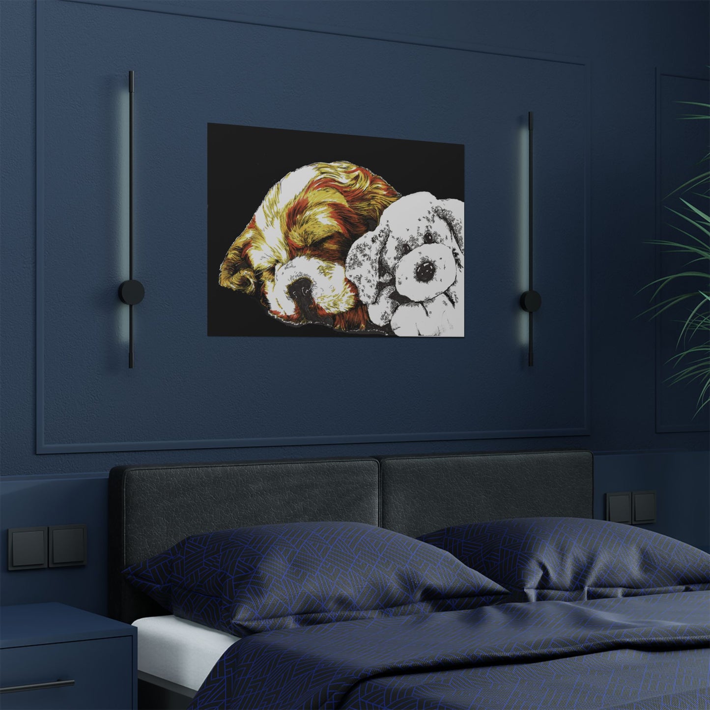 Cocker Spaniel Satin Poster - Heartwarming Dog Design