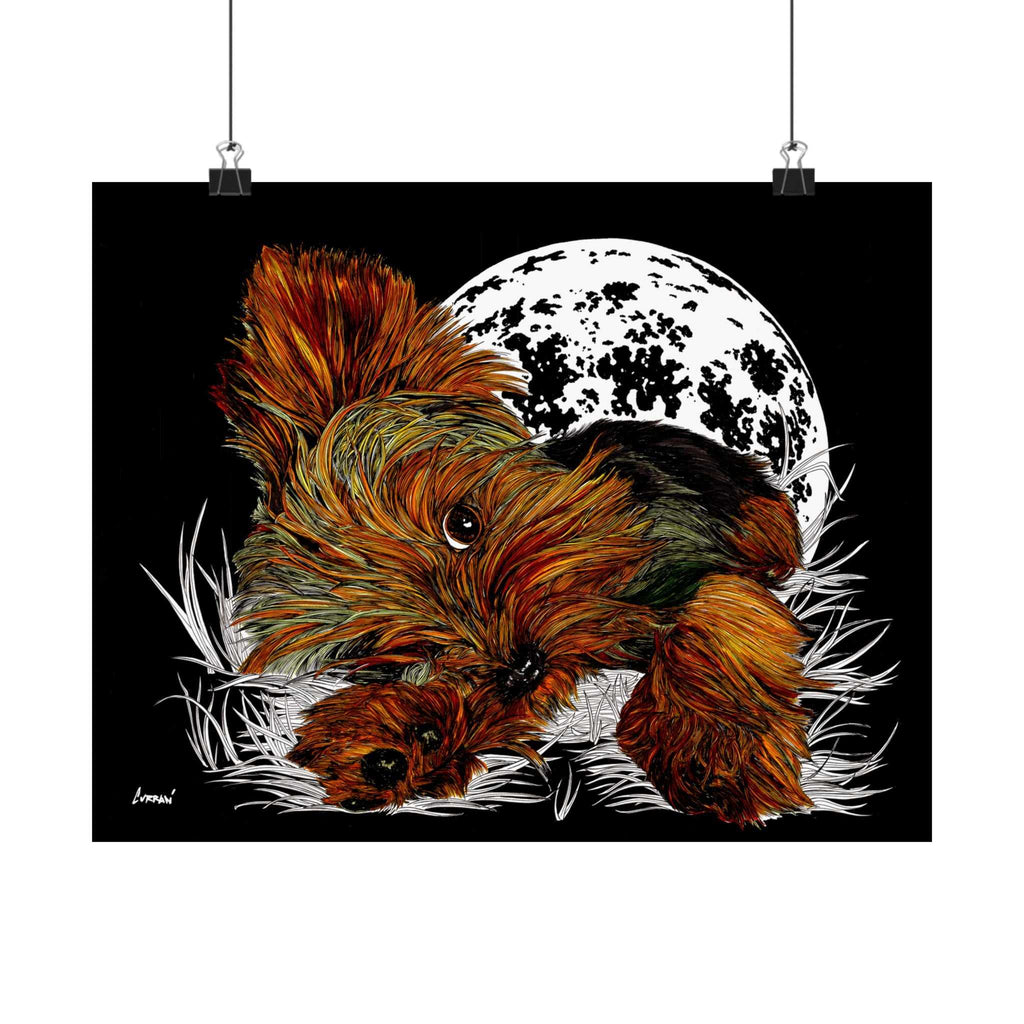 Elevate your walls with our Yorkshire Terrier Satin Poster - 300gsm Art Print for Dog Lovers. Perfect for any pup enthusiast!