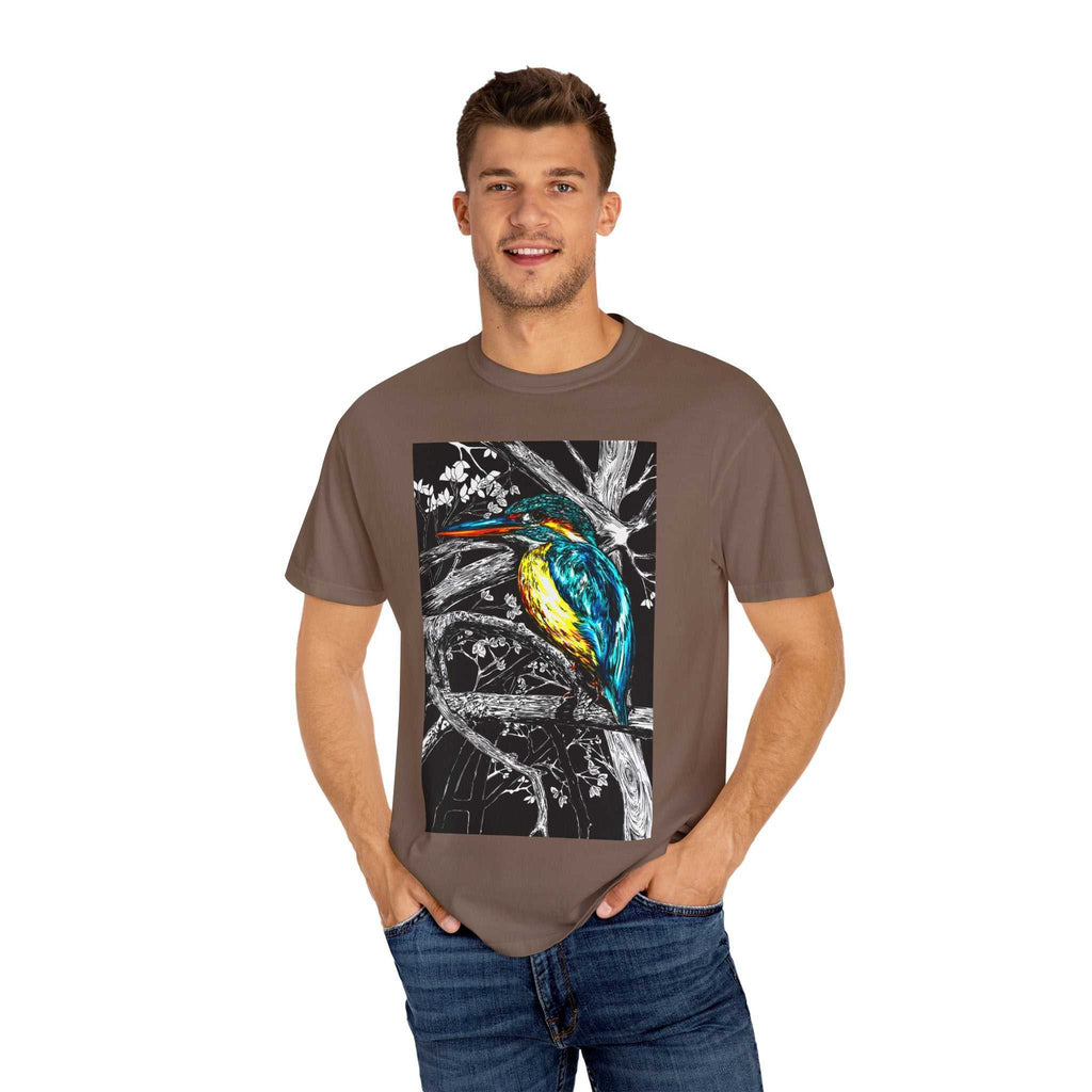 Discover the perfect shirt for nature lovers with our Kingfisher Graphic Unisex T-Shirt - Nature Lover's Tee. Stand out in style!