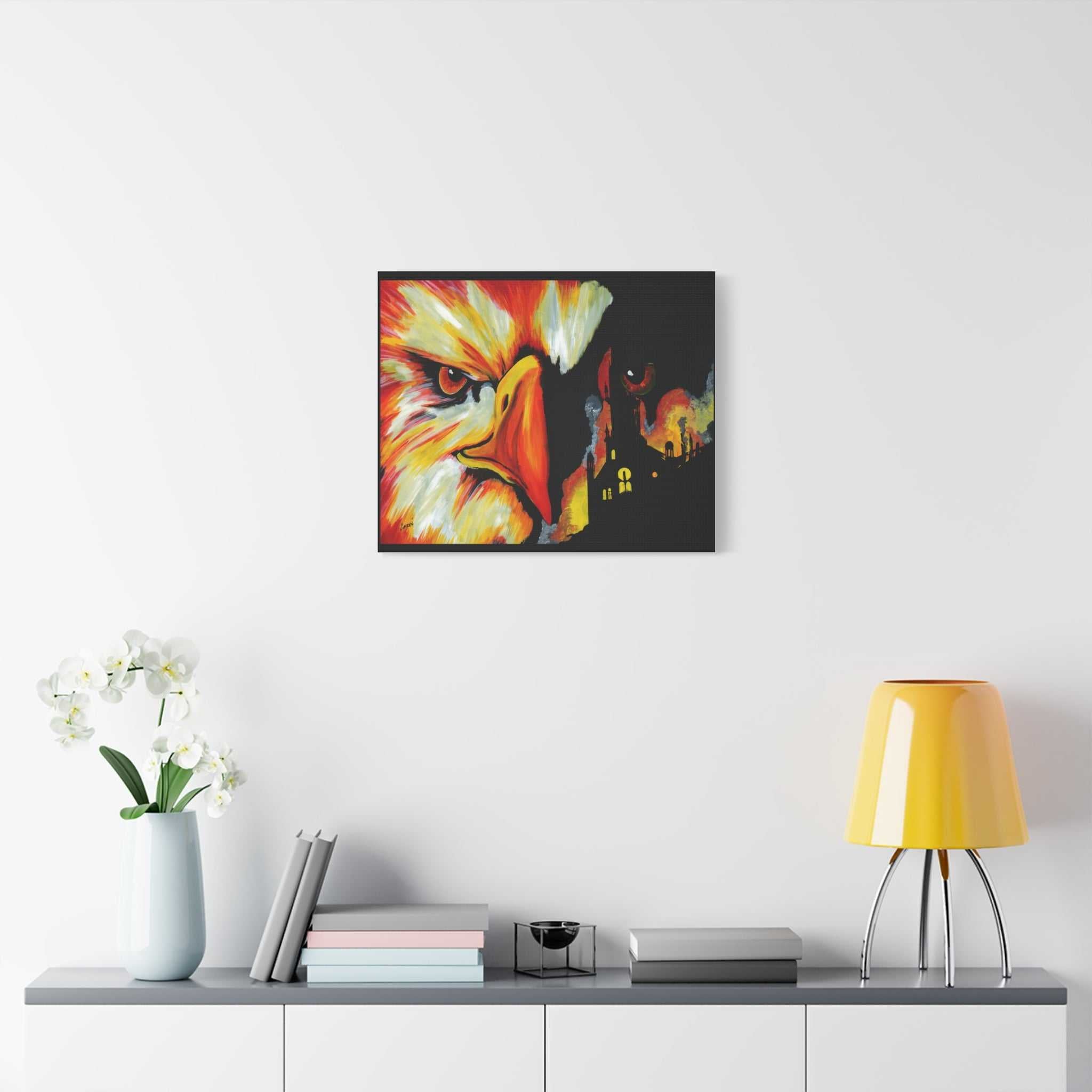Phoenix Canvas Print, print of my Original hand painted art