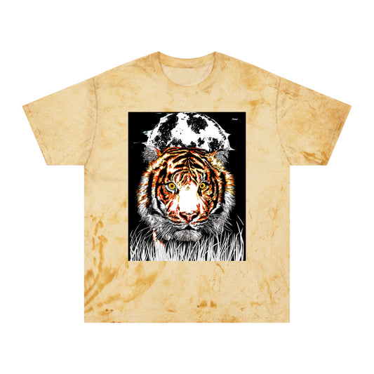 Color Blast Tiger Unisex T Shirt Original Hand Drawn Art