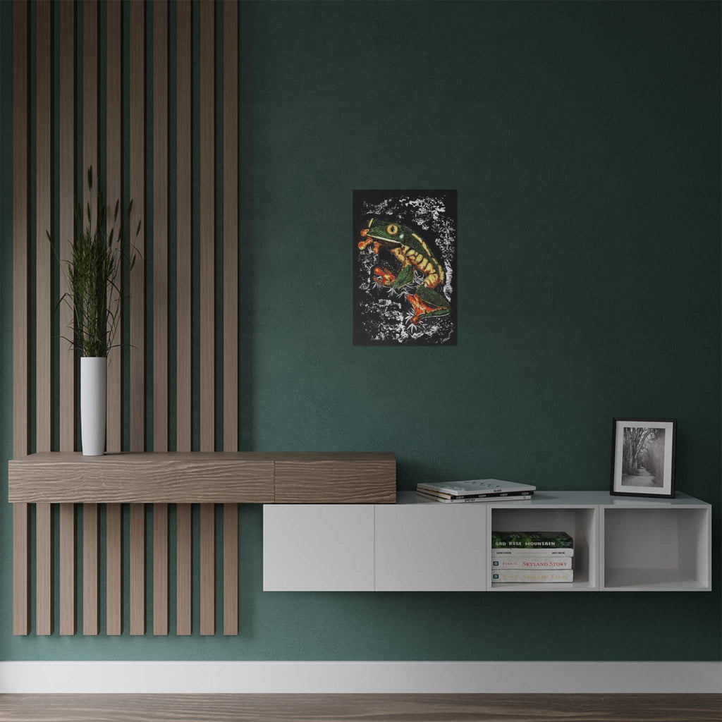 Discover the enchanting Frog Satin Poster - 300gsm Art Print for Nature Lovers. Bring the beauty of nature into your home today! Buy now.