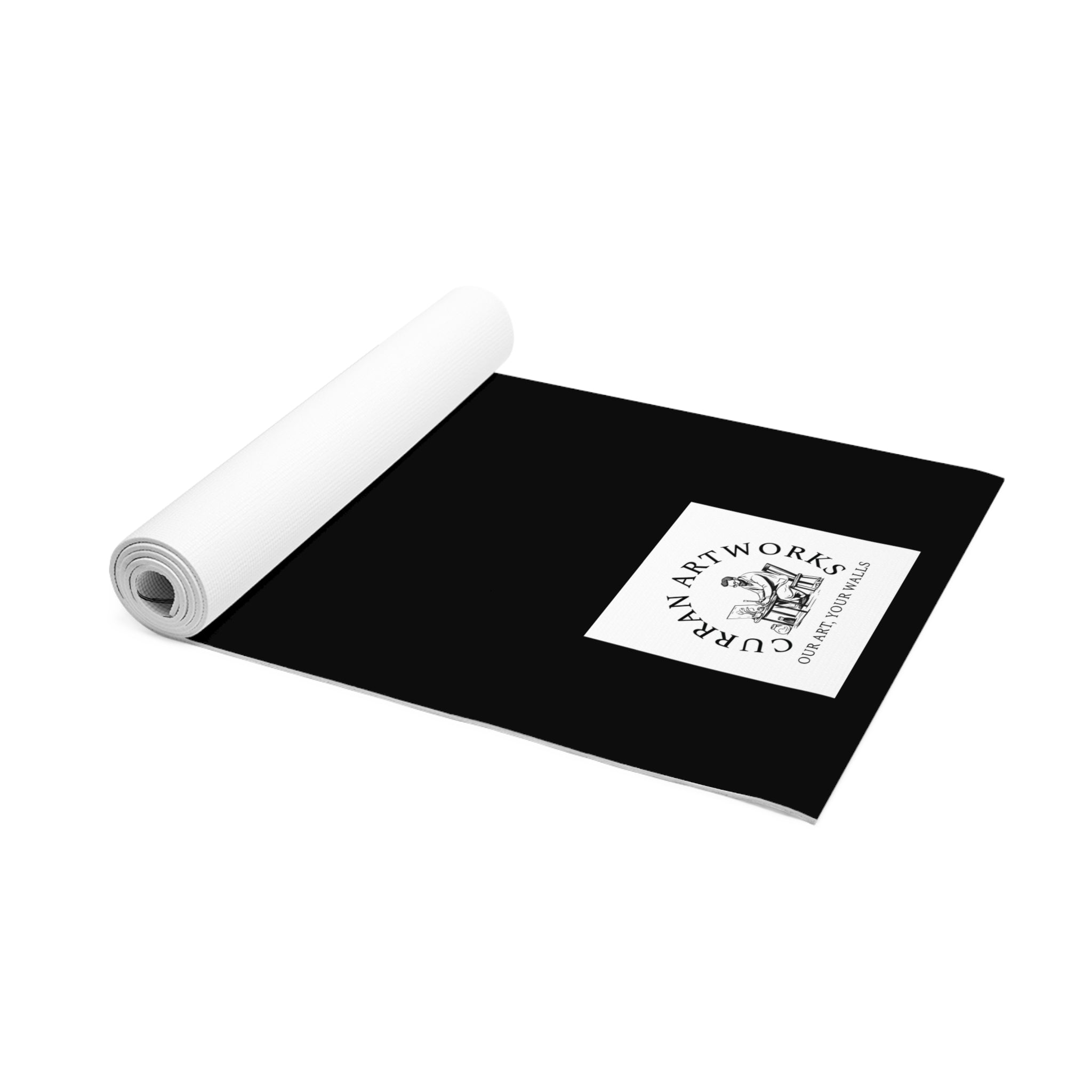 Frog Yoga Mat, Hand Drawn Art, Frog Art Mat, Unique Yoga Mat