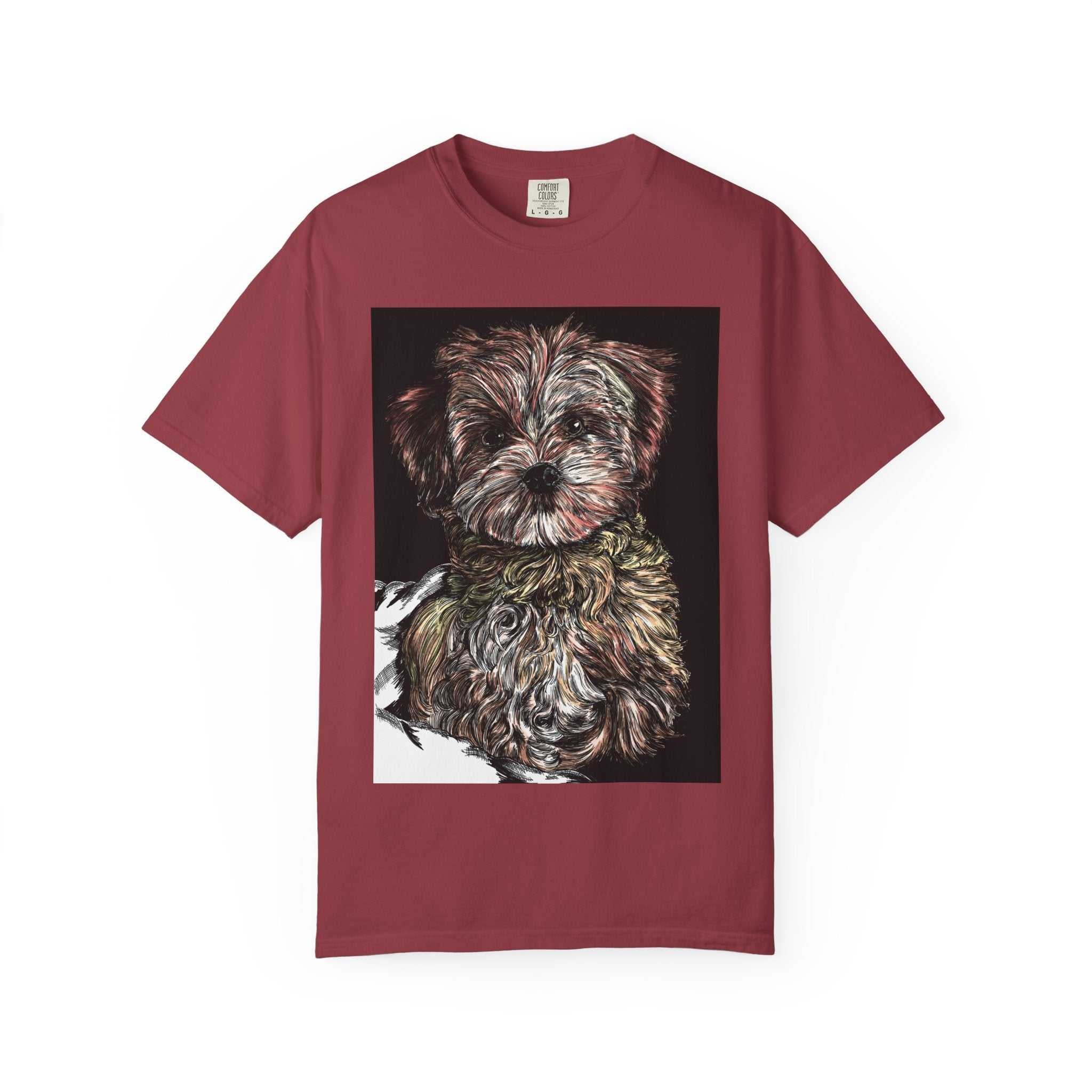 Elevate your style with our Puppy Art Unisex Garment-Dyed T-Shirt – Original Hand-Drawn design. Stand out from the crowd in this unique tee!