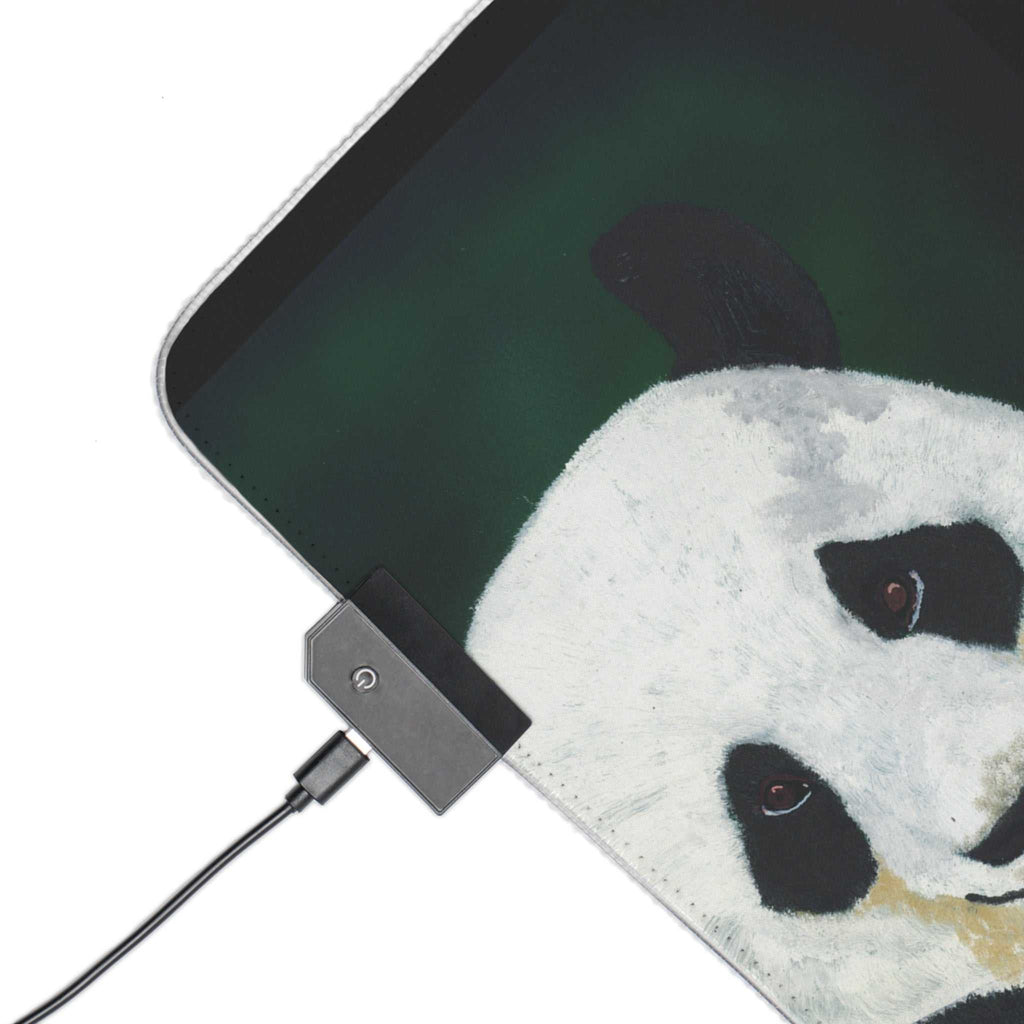 Panda LED Gaming Mouse Pad - RGB Light-Up Desk Accessory