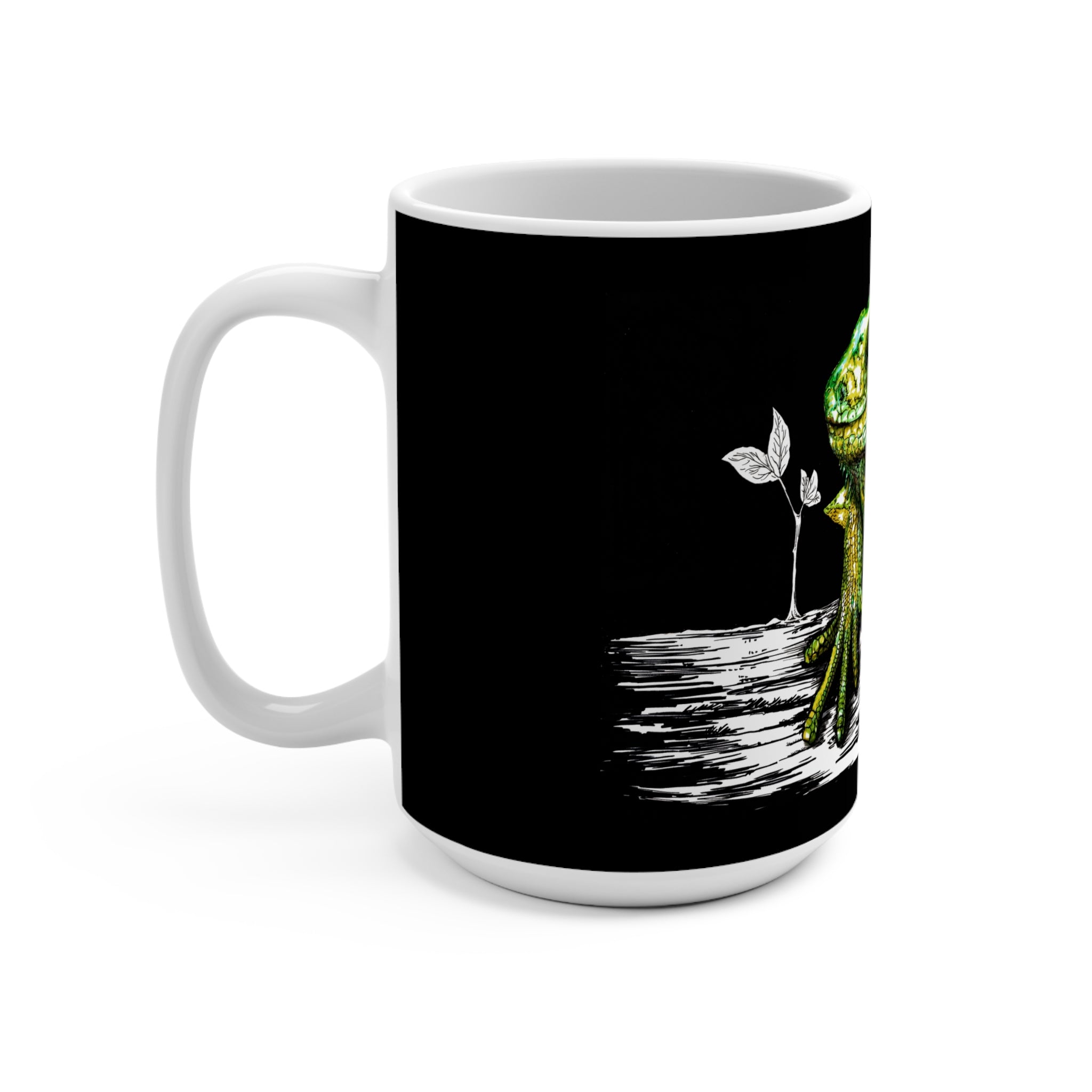 Frog Artistic 15oz Mug - Wildlife Design for Nature Lovers