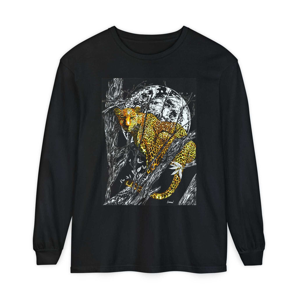 Wild Cheetah Unisex Long Sleeve T Shirt Eco-Friendly