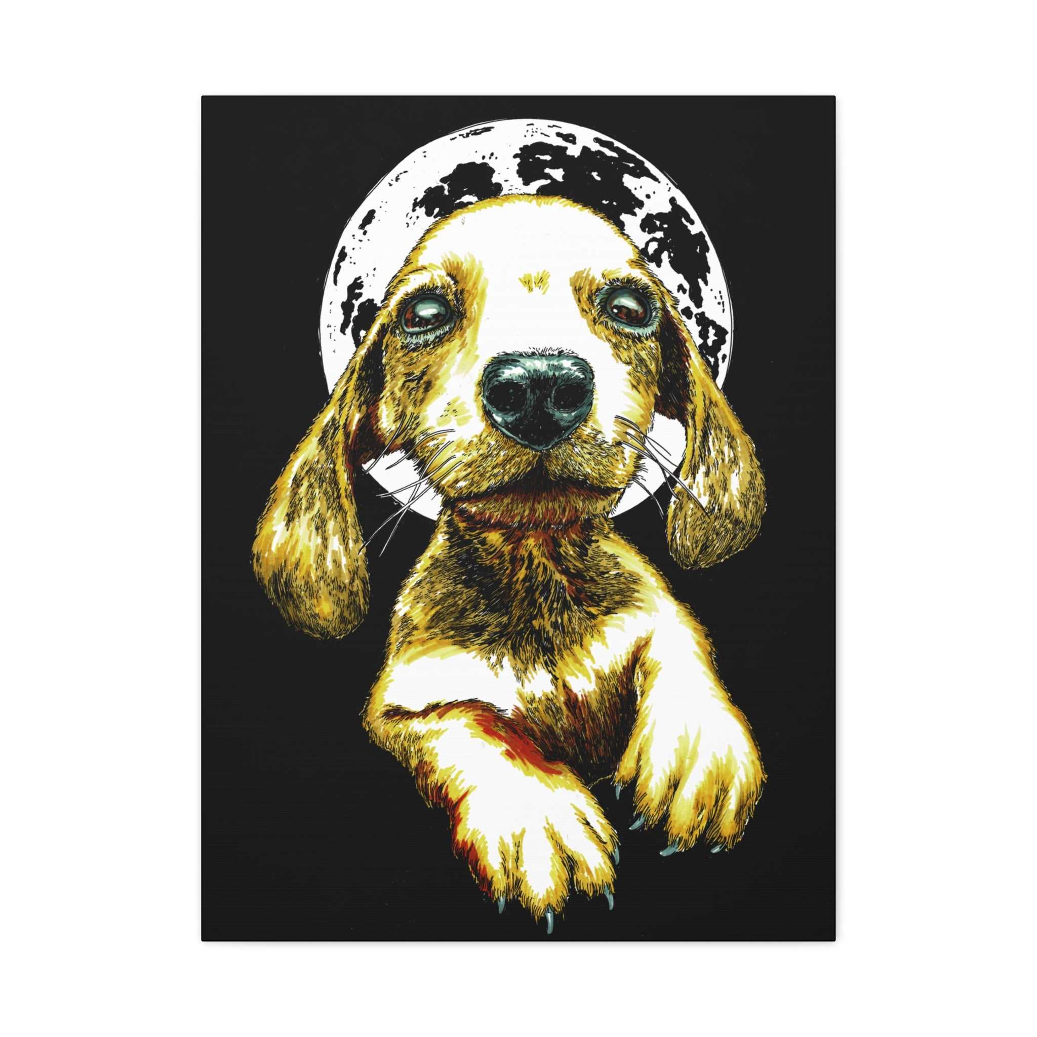 Add a touch of whimsy to your walls with our Whimsical Dog Canvas Wall Art - 1.25" Stretched Matte Print. Perfect for dog lovers!
