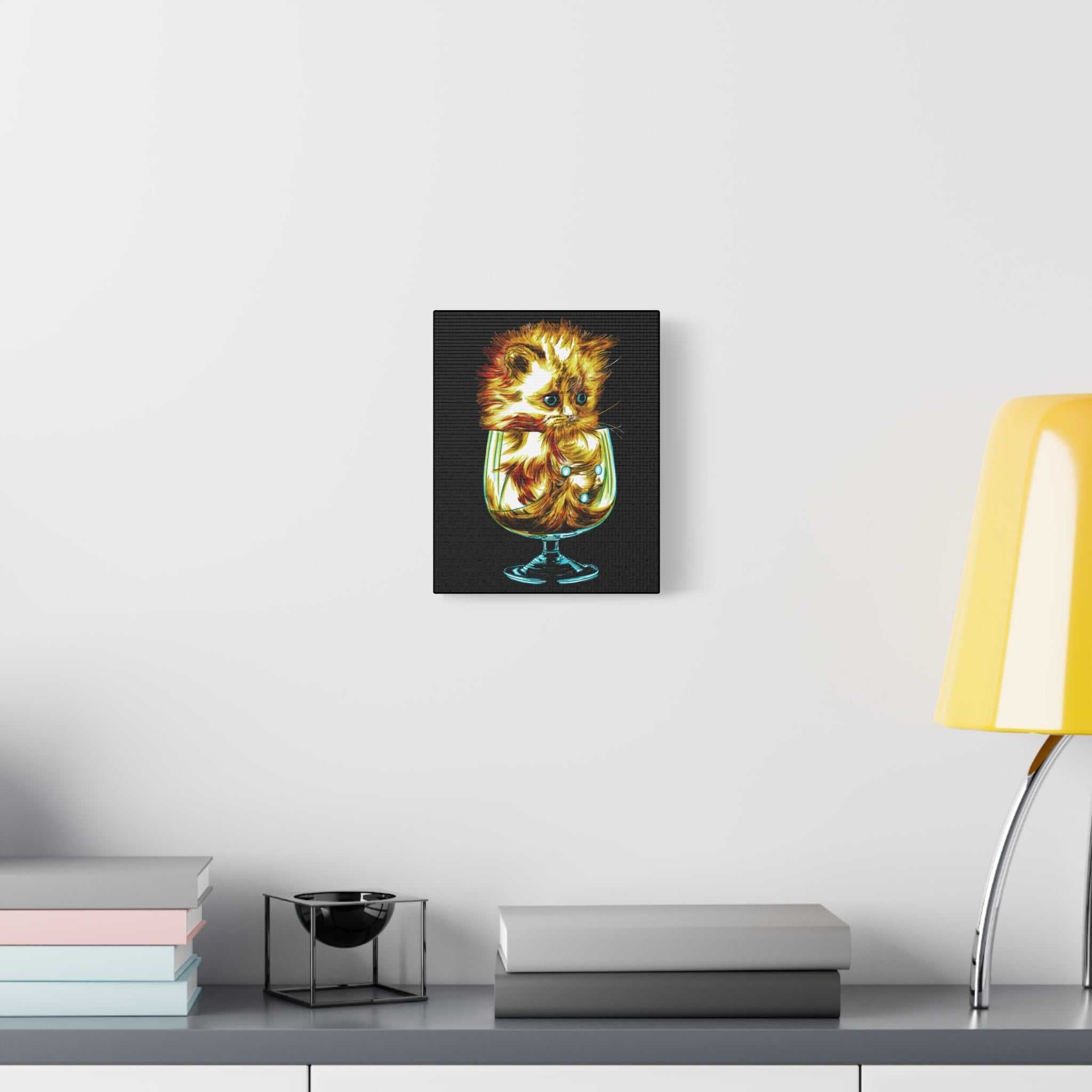 Transform your walls with the enchanting charm of our Whimsical Cat Art Canvas Print - 1.25" Stretched Wall Decor. Add a touch of whimsy to your space!