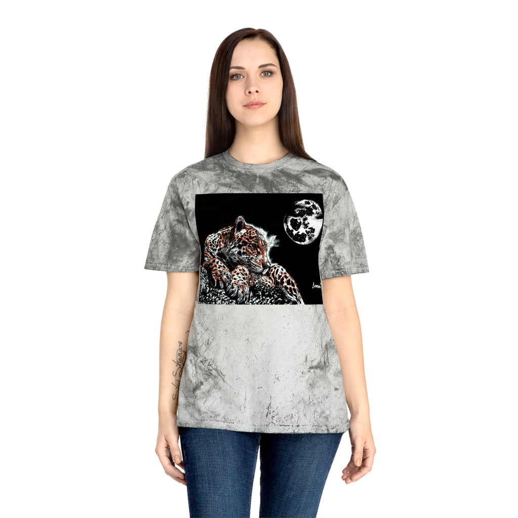 Leopard in the Moonlight T Shirt Original Hand Drawn Art