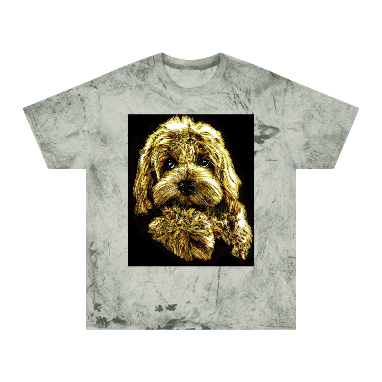 Puppy Color Blast Lover T-Shirt - Unisex Pet Portrait Tee