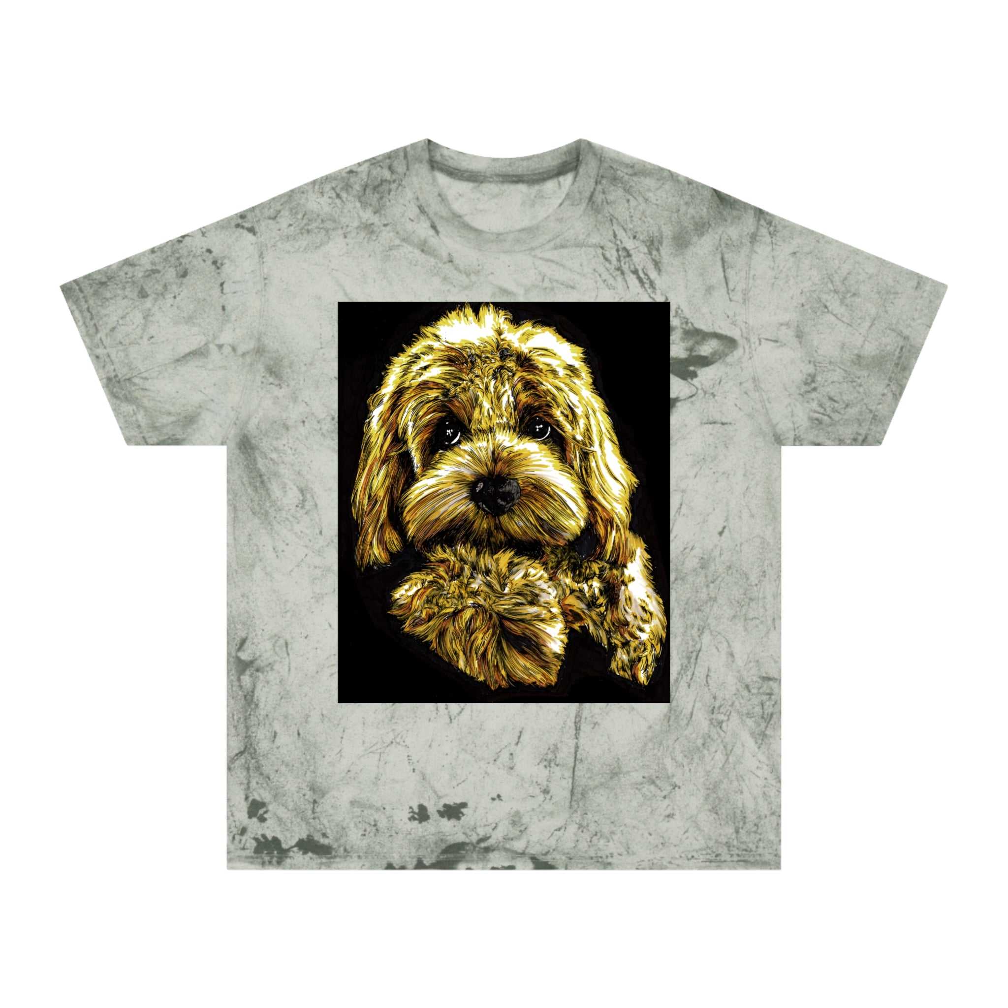 Get your hands on the adorable Puppy Color Blast Lover T-Shirt - Unisex Pet Portrait Tee today! Perfect for all dog lovers.