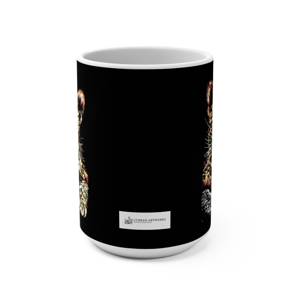 Leopard Cub 15oz Mug - Artistic Wildlife Design