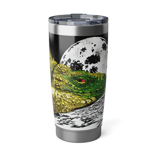 Reptile Wall Art 20oz Tumbler, Original Hand Drawn Travel Mug, Gift for Him or Her, Vagabond Cup, Serpent Decor, Lizard Lover Present