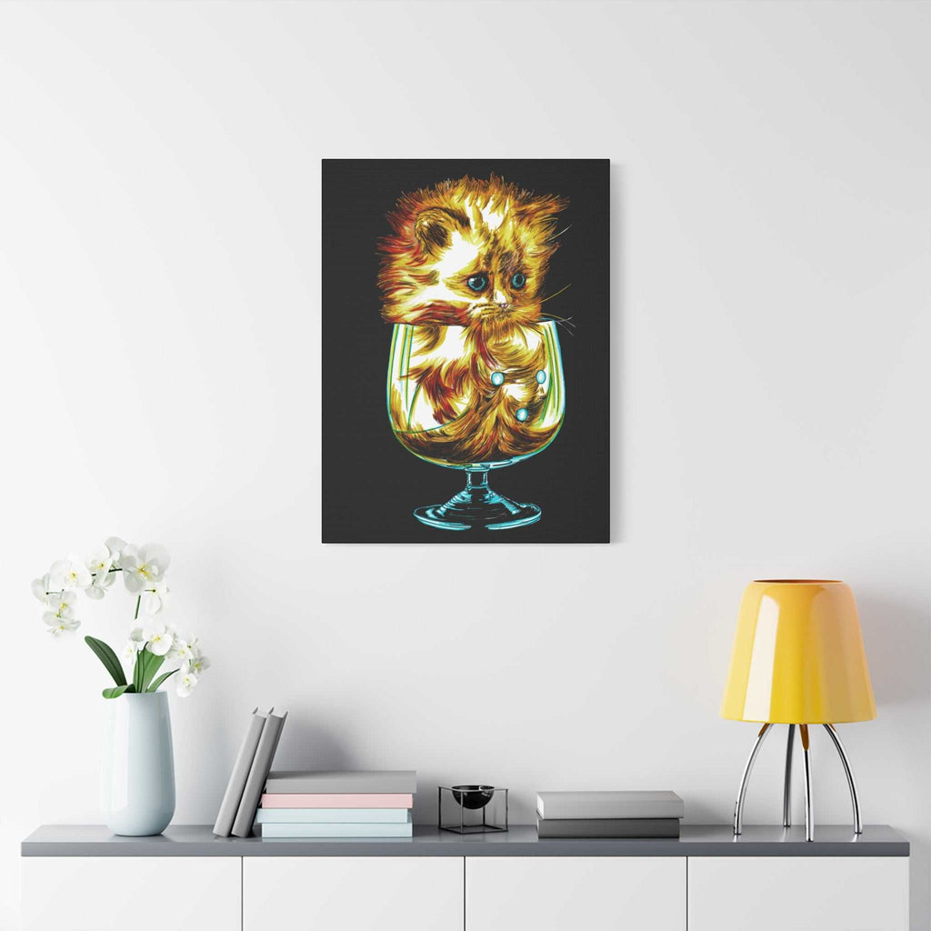 Transform your walls with the enchanting charm of our Whimsical Cat Art Canvas Print - 1.25" Stretched Wall Decor. Add a touch of whimsy to your space!