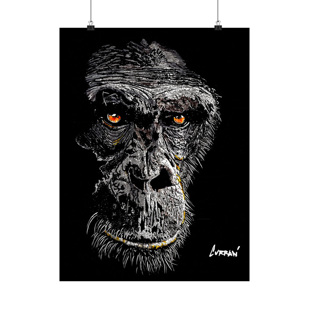 Gorilla Art Satin Poster - 300gsm | Bold Animal Wall Décor