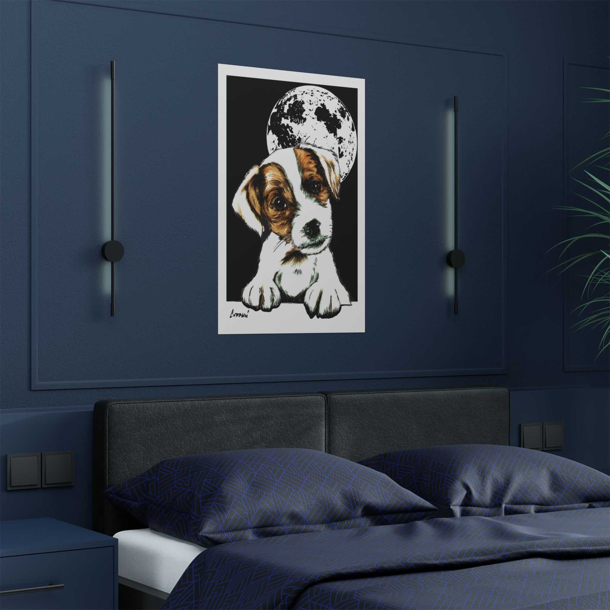 Adorable Beagle Satin Poster - Perfect for Animal Lovers