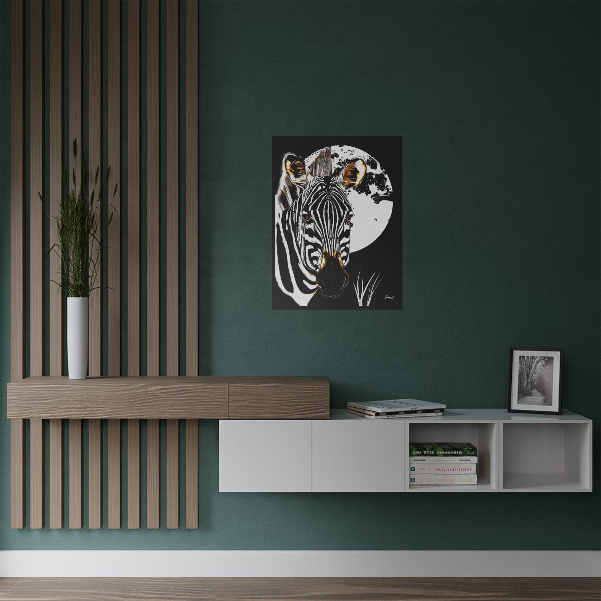 Zebra Satin Poster - Art Print Poster of the Original Art