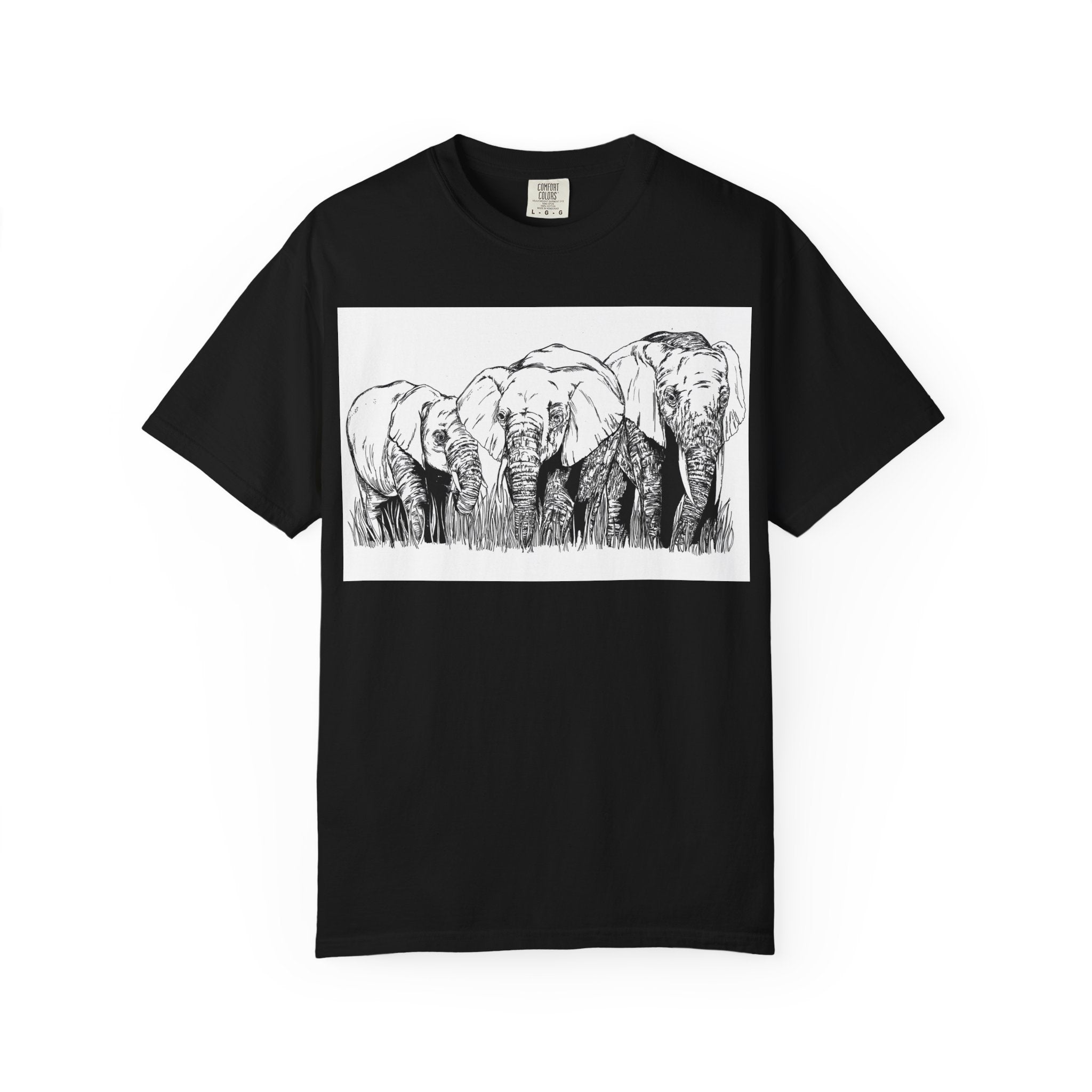 Eco-Friendly Elephant Graphic Unisex T-Shirt