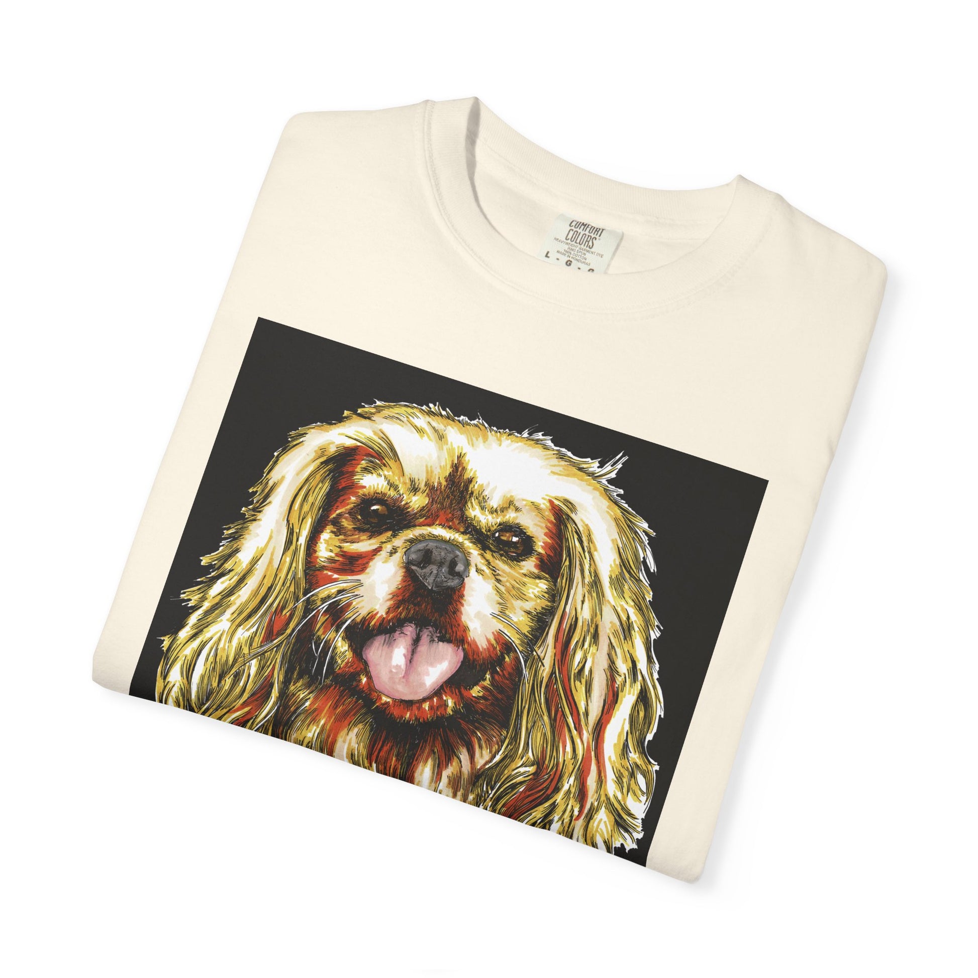 Cocker Spaniel Unisex Tee featuring Hand Drawn Art