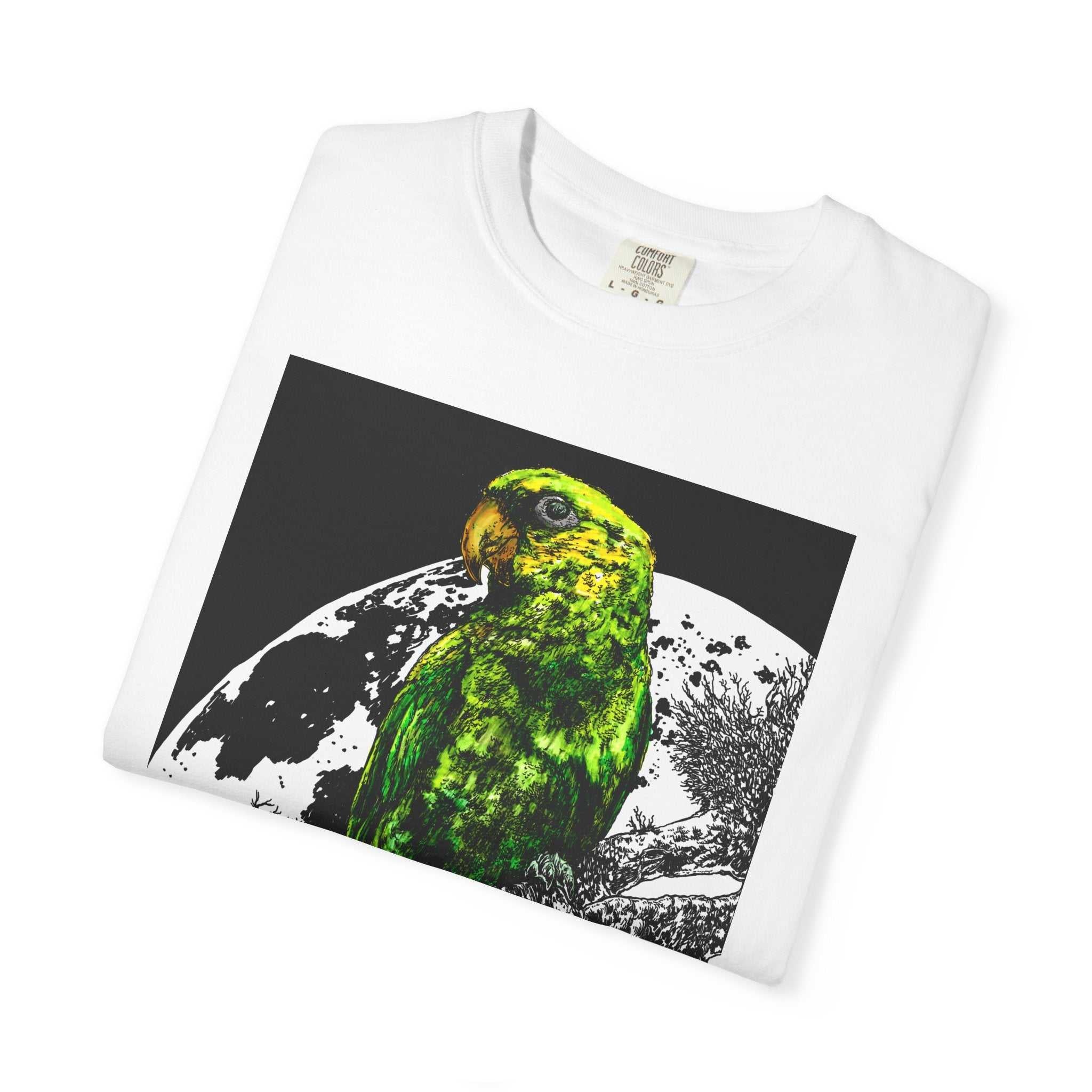 Cool Parrot in the Moonlight Unisex T-shirt