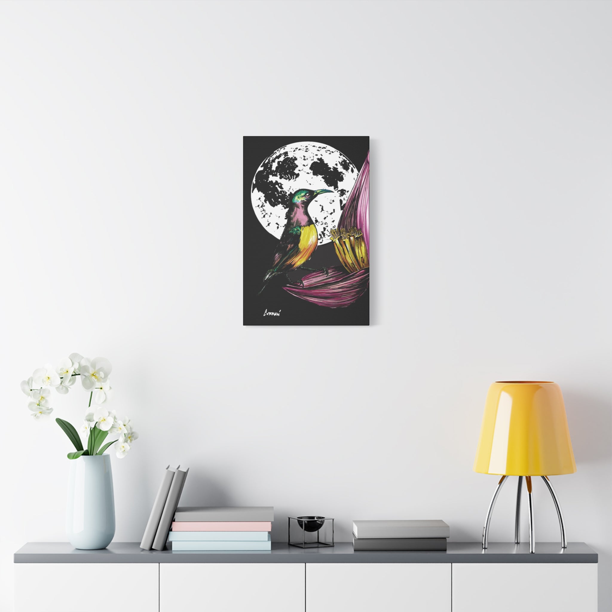 Hummingbird Wall Art Print of the Original, hand drawn