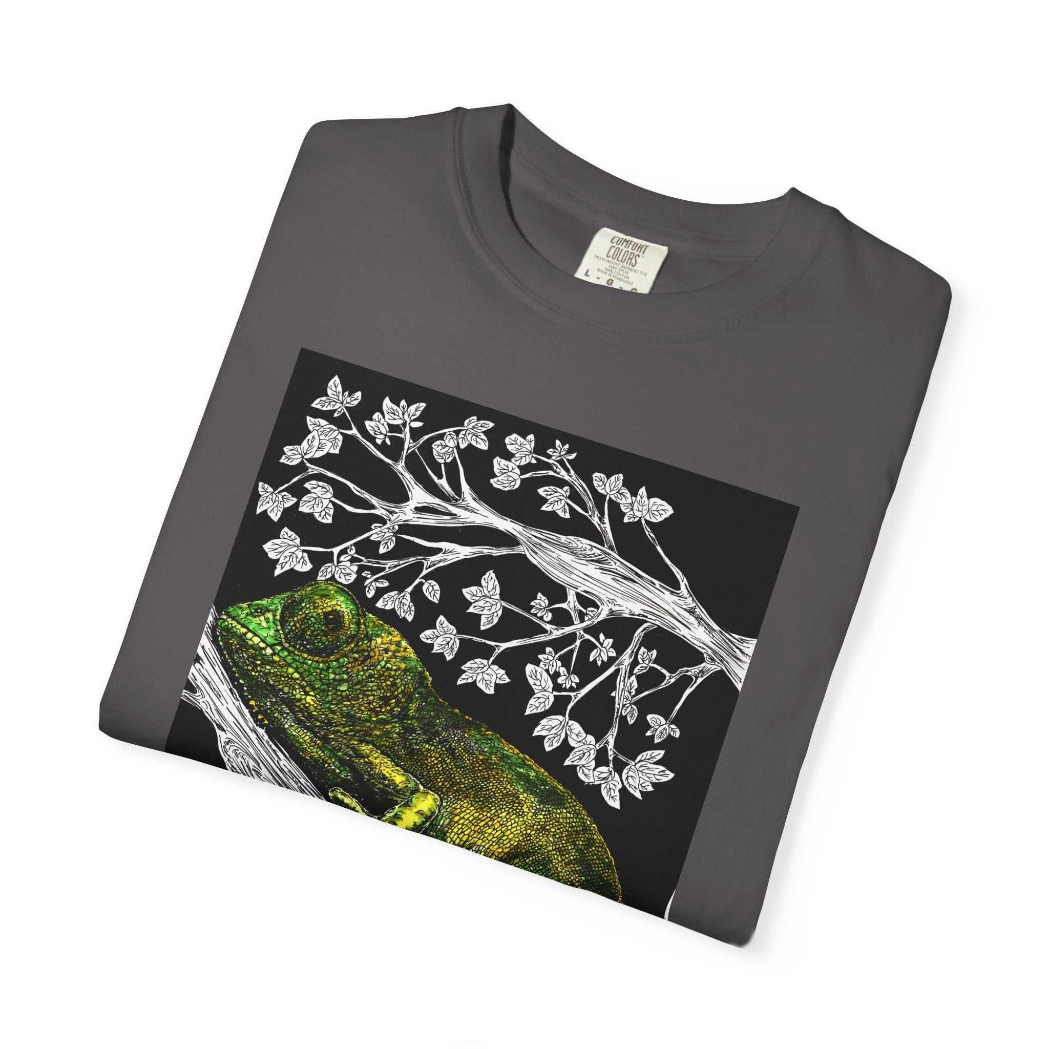 Chameleon Art Unisex Garment-Dyed T-Shirt - Nature Lover's