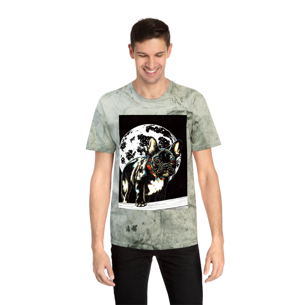 Color Blast French Bulldog T-Shirt | Unisex Moonlit Design