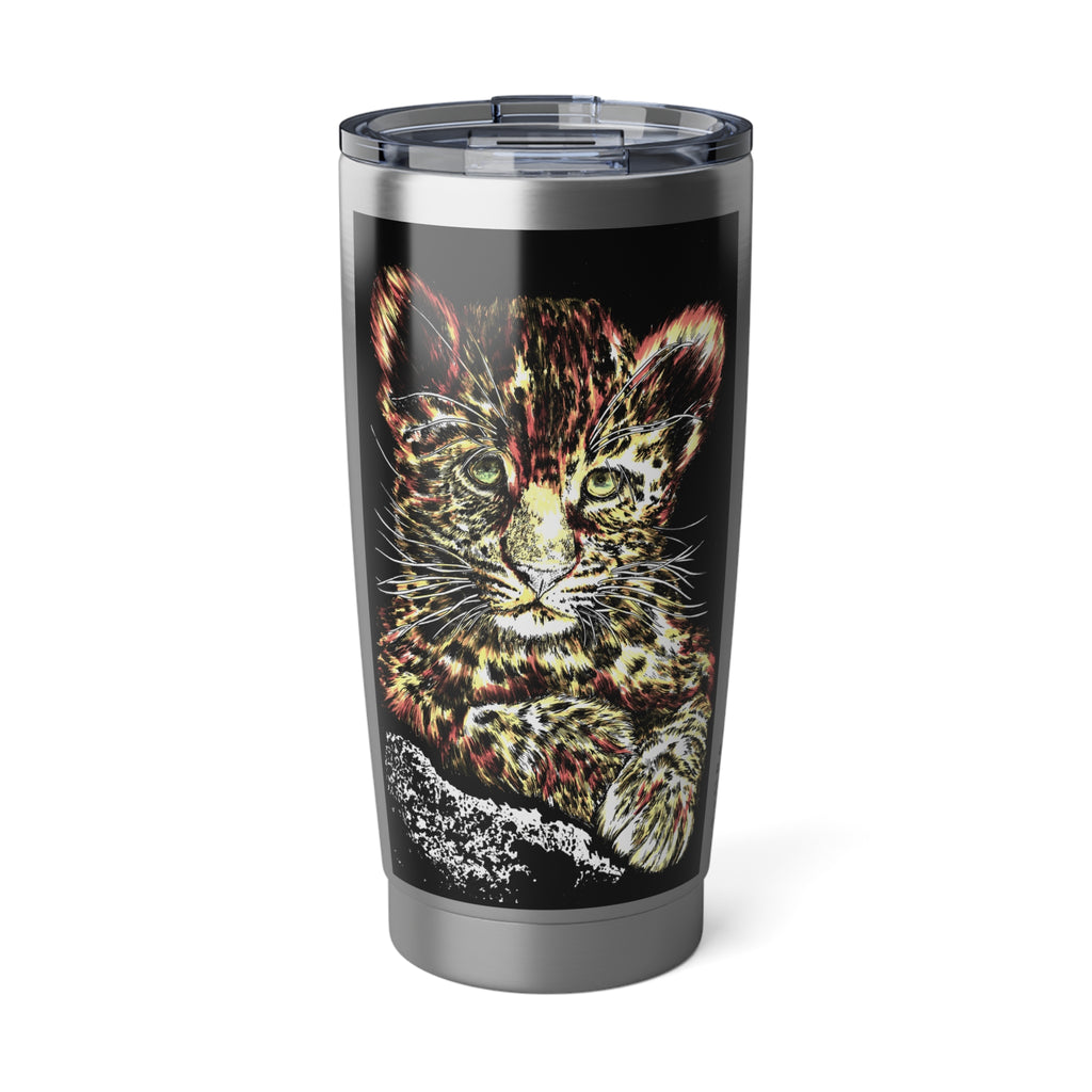Leopard Cub 20oz Travel Mug, Original Wall Art Design,