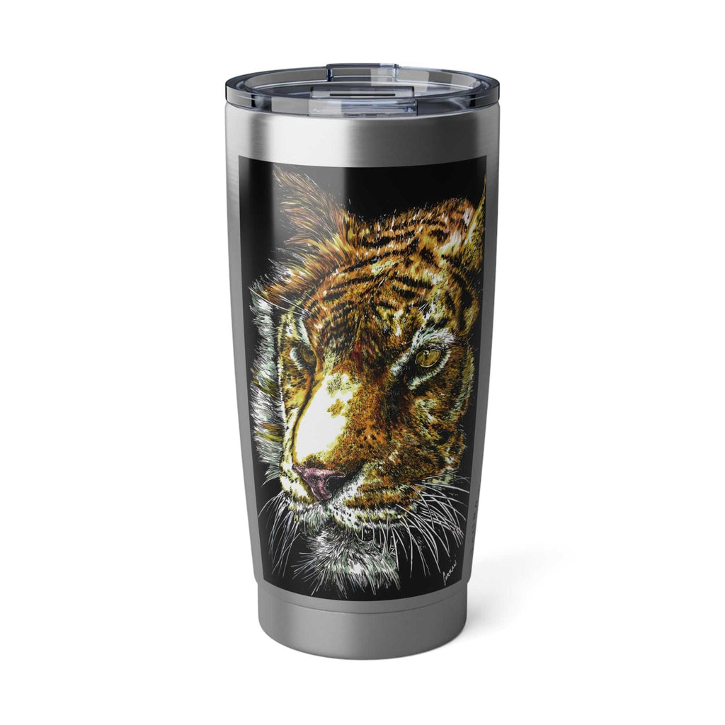 Tiger Mug, Hand-Drawn Mug, Artistic Travel Mug, Wildlife Mug, Tiger Art Mug, Birthday Gift, Unique Travel Mug, Custom Mug, Handmade Mug