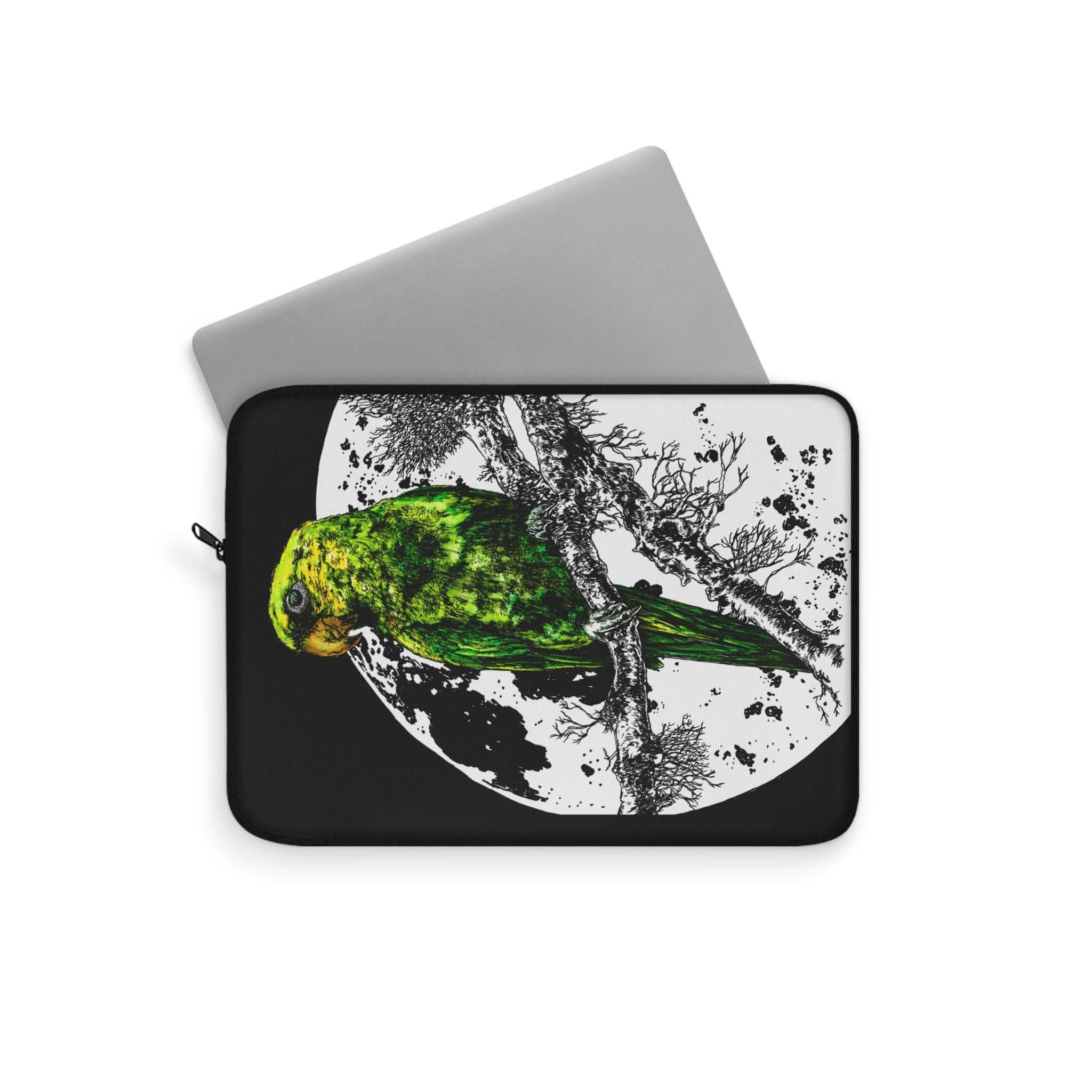 Parrot Laptop Sleeve - Eco-friendly, Bohemian Tech Accessory