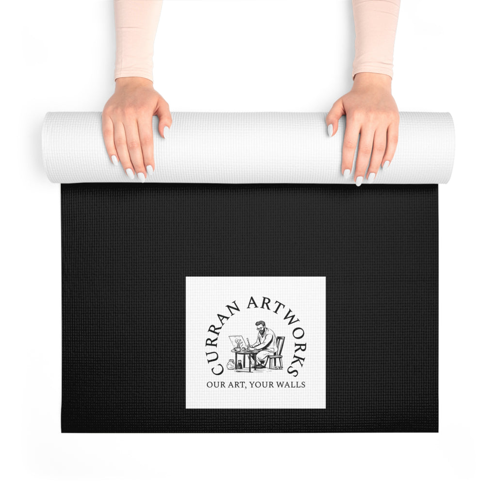 Frog Yoga Mat, Hand-Drawn Mat, Artistic Yoga Mat
