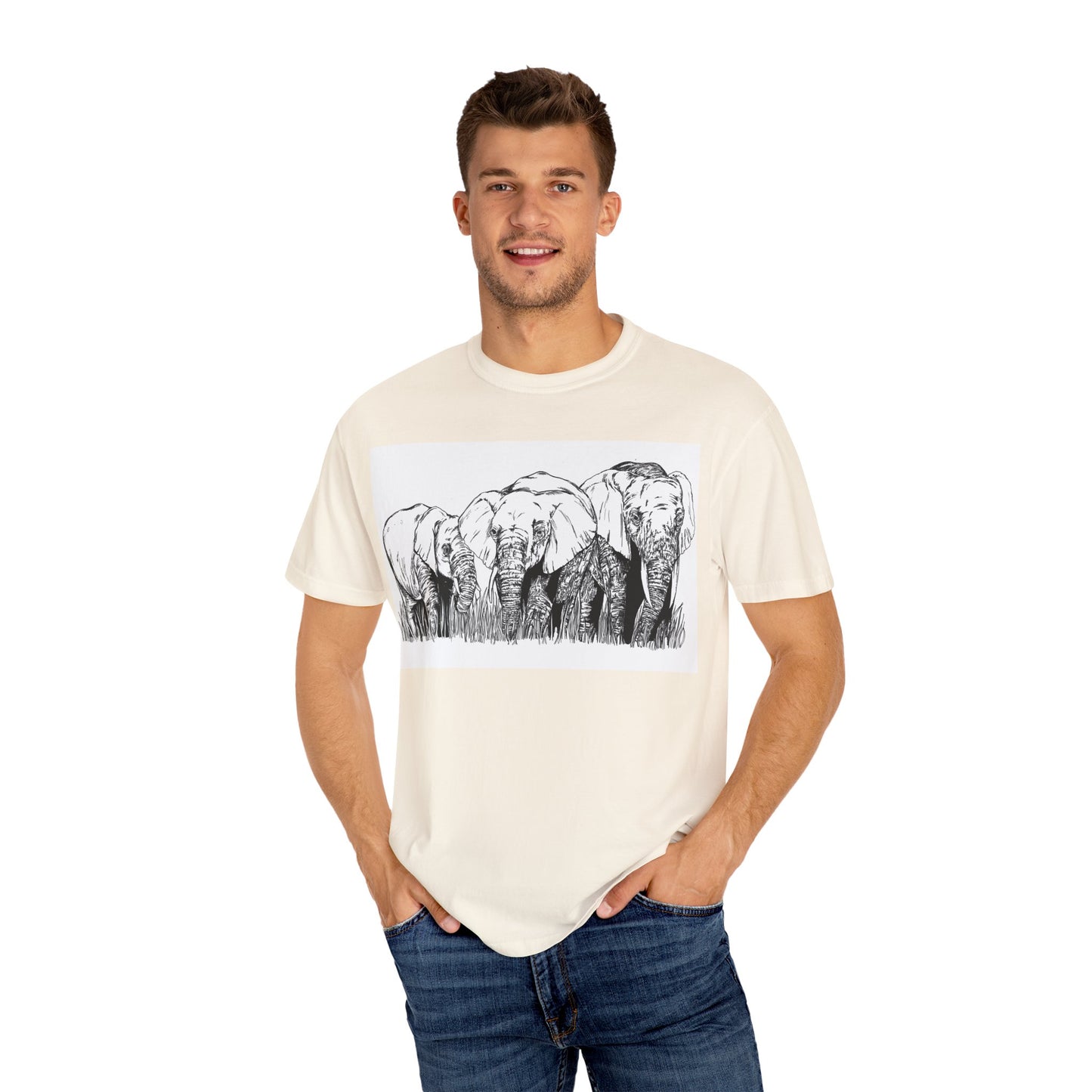 Eco-Friendly Elephant Graphic Unisex T-Shirt