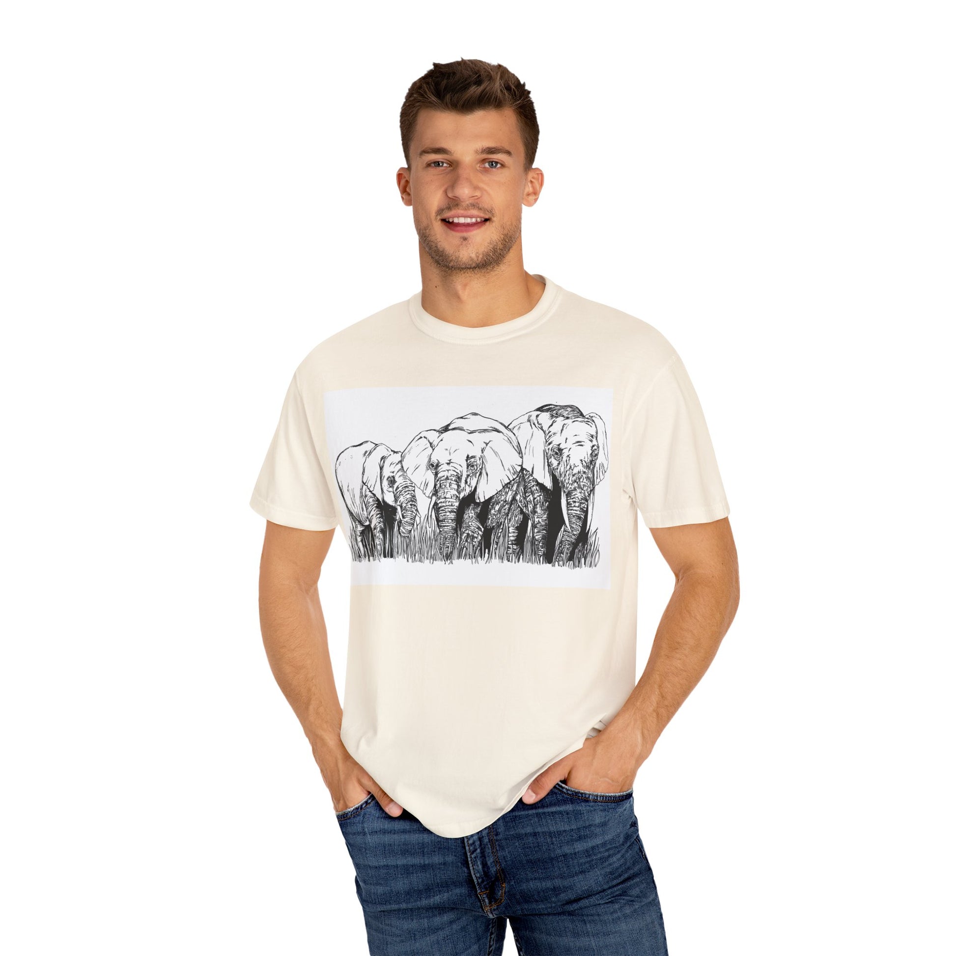 Eco-Friendly Elephant Graphic Unisex T-Shirt