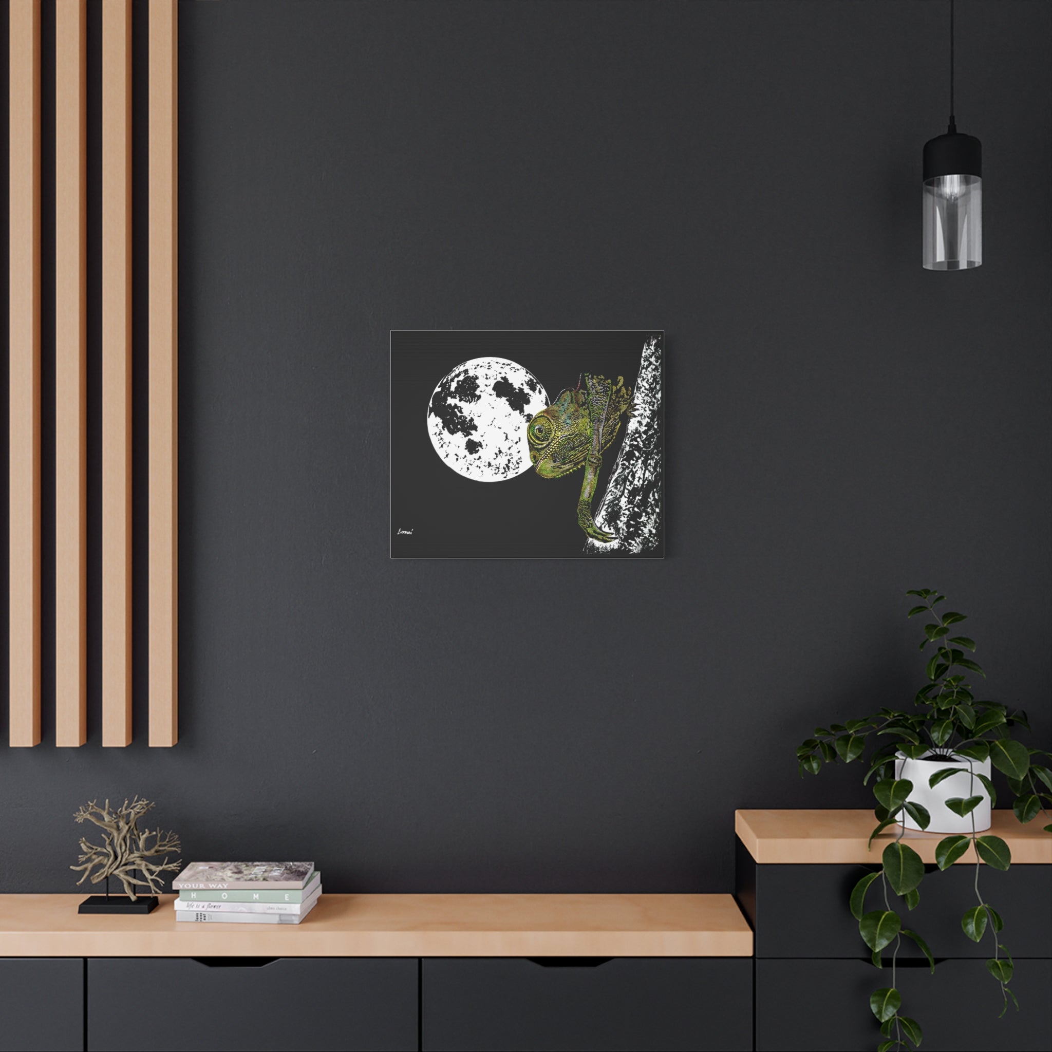 Chameleon Print of the Original, hand drawn wall art
