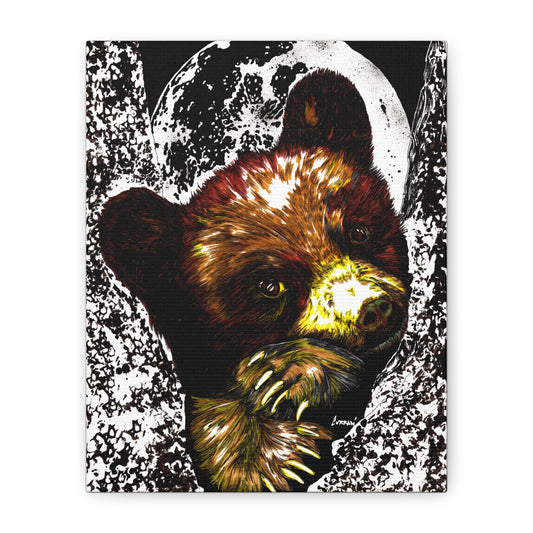 Brown Bear Cub Print of the Original, hand drawn wall art