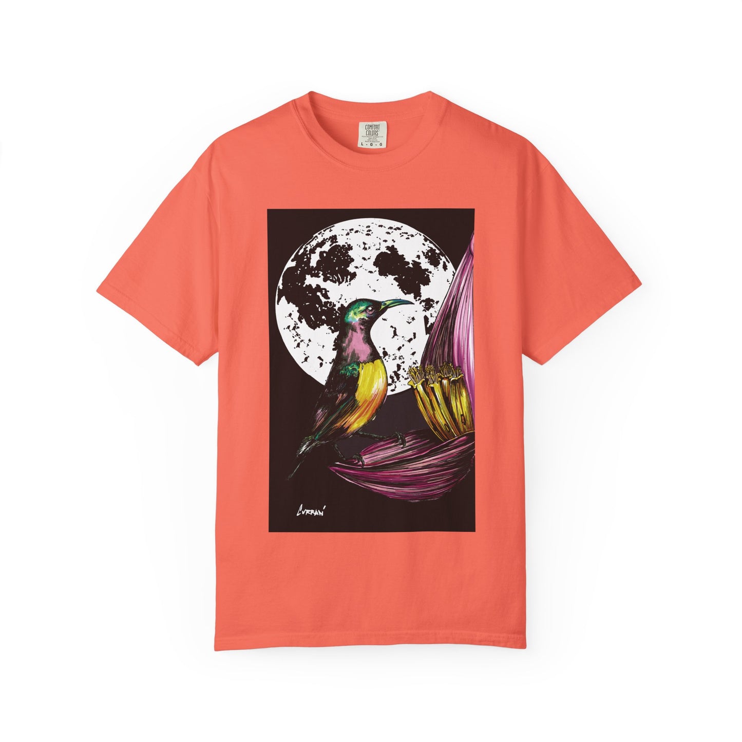Moonlit Hummingbird Unisex T-Shirt - Vibrant Nature Design