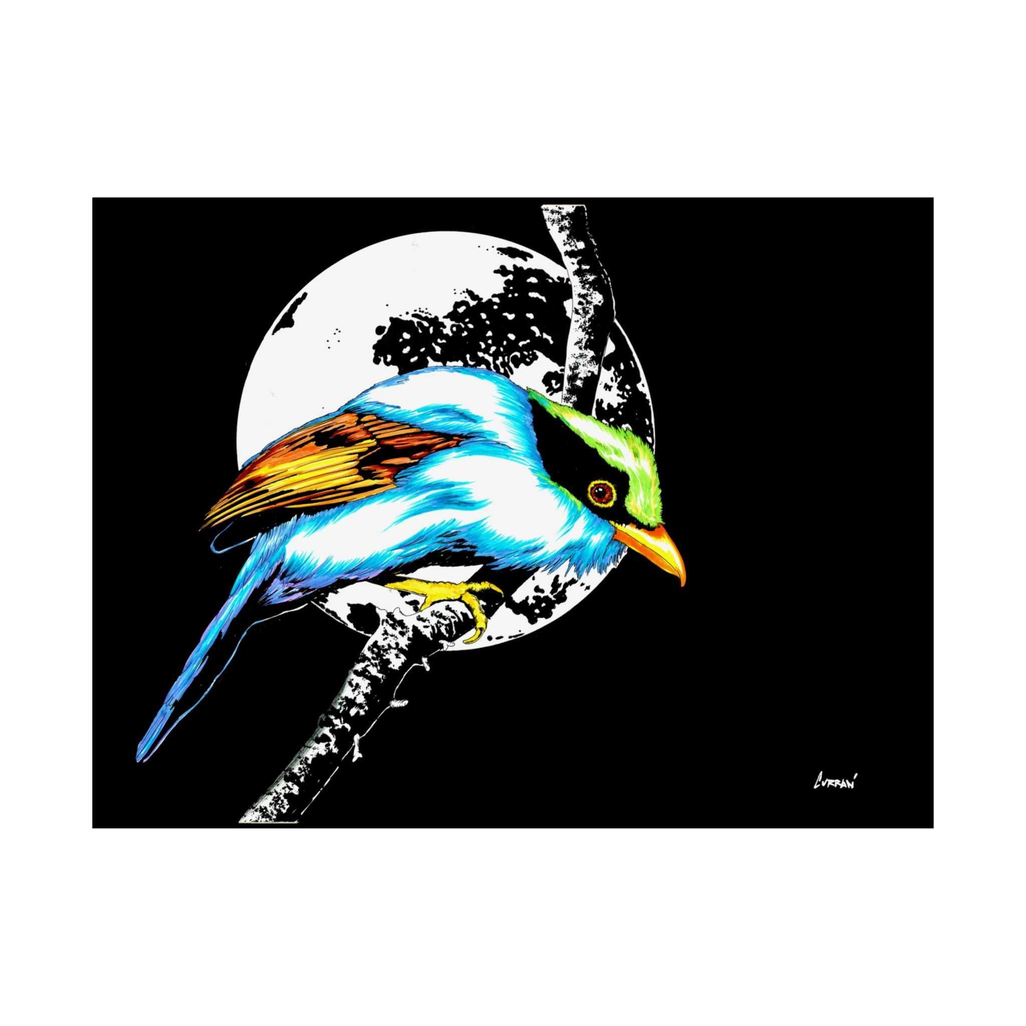 Bring nature's beauty into your space with our Vibrant Bird Satin Poster - Wall Art Print for Nature Lovers. Elevate your walls now!