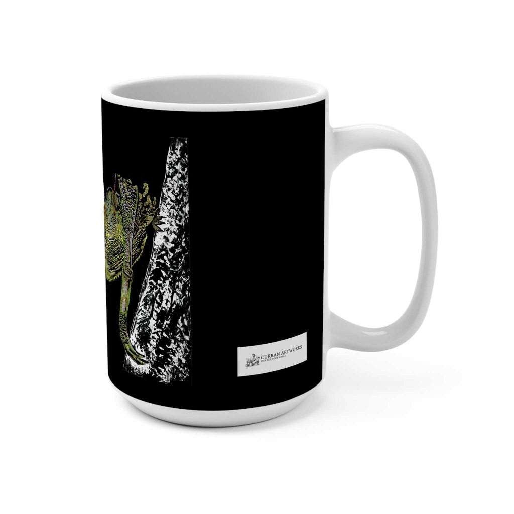 Chameleon Mug - 15oz Unique Coffee Cup featuring Art