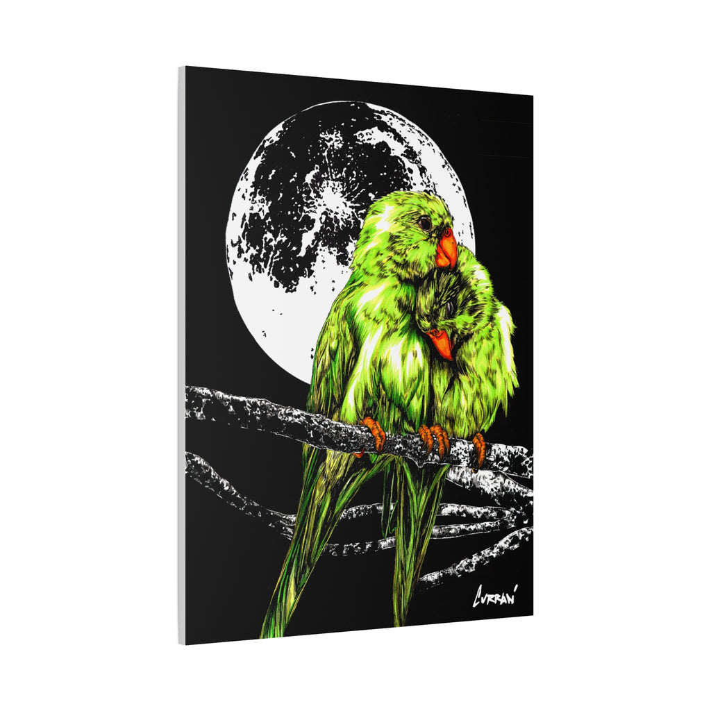 Lush Lovebirds Canvas Art Prints, Stretched Matte Wall Decor