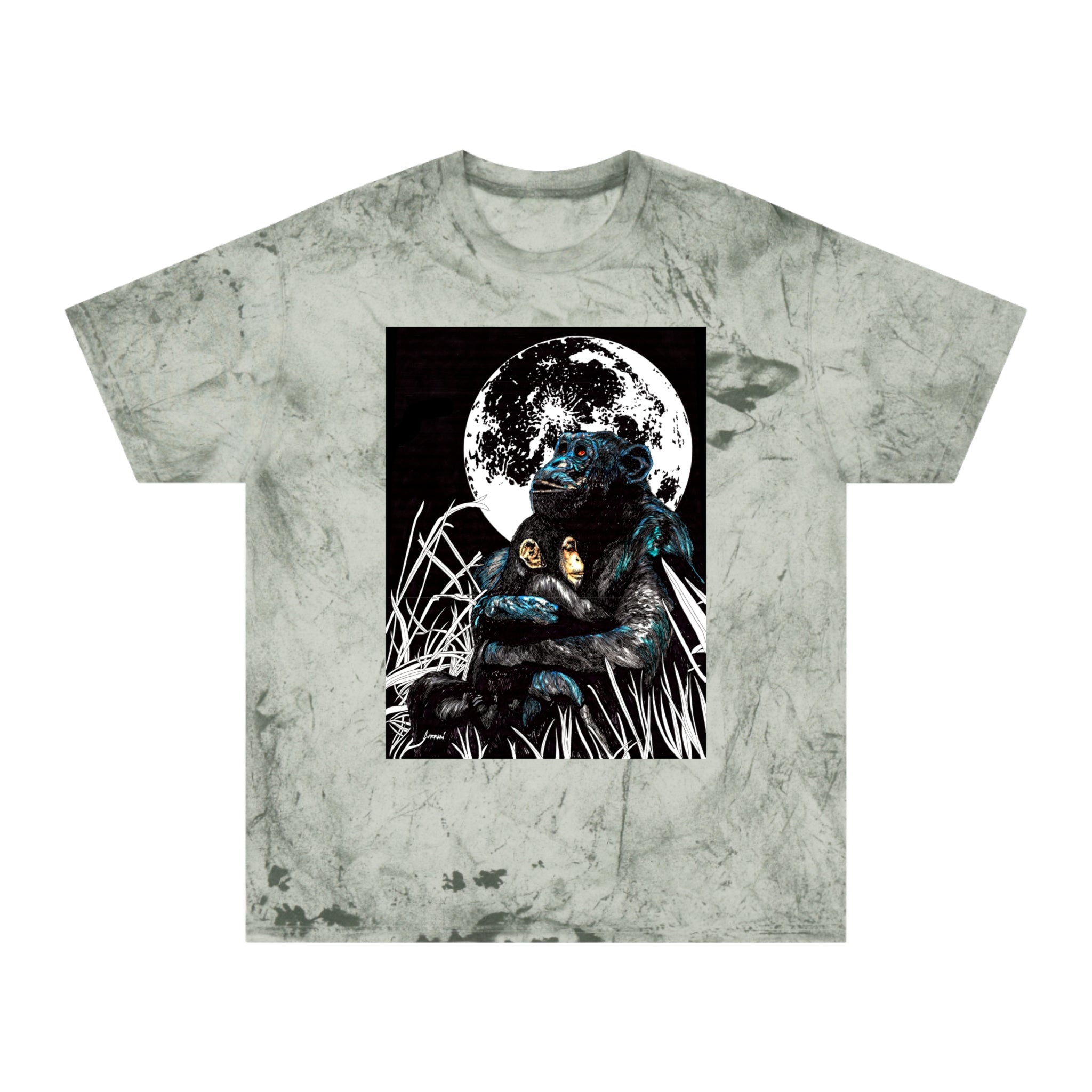 Gorilla and Child T Shirt Original Hand-Drawn Art