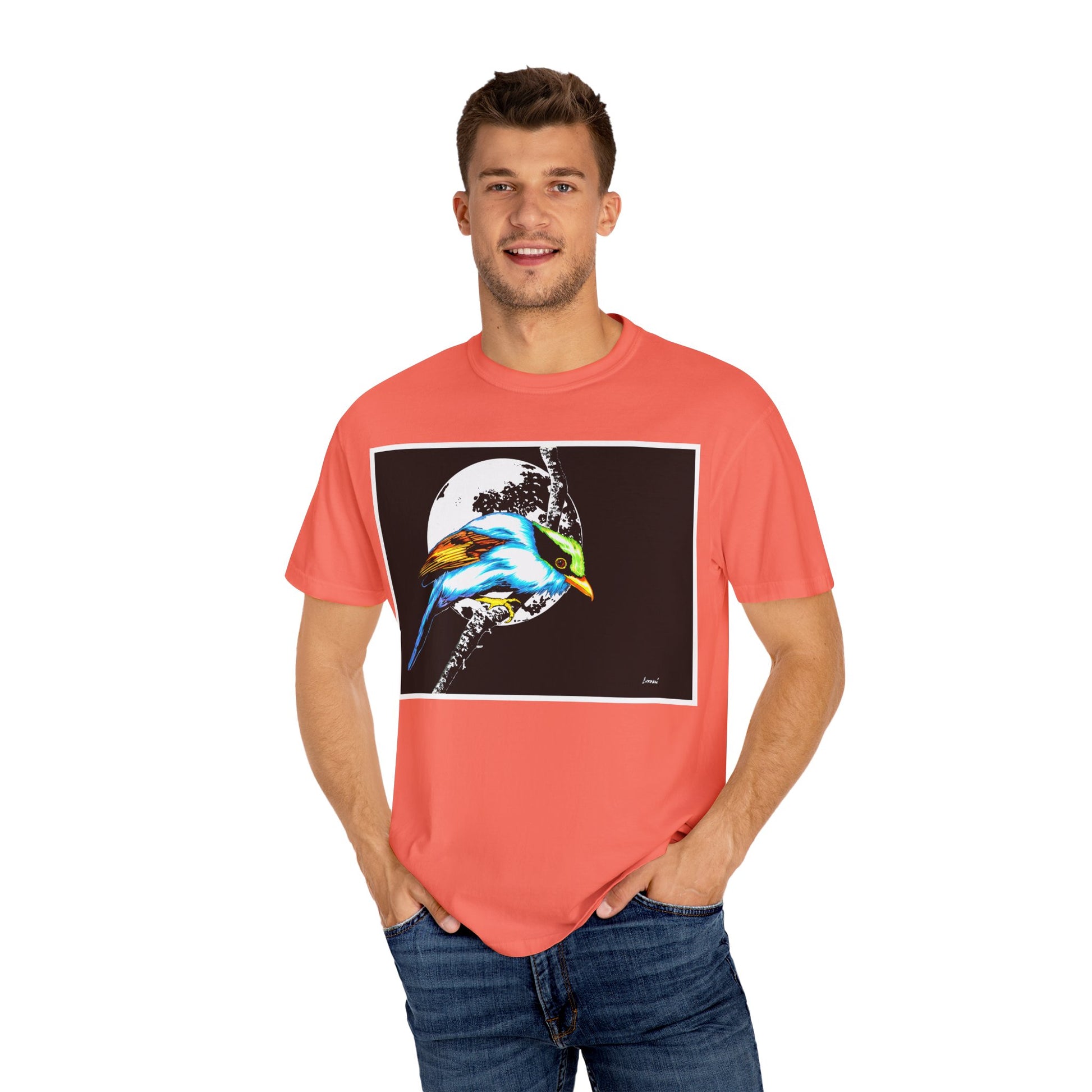 Colorful Bird Graphic Unisex T-Shirt - Nature Lover Apparel