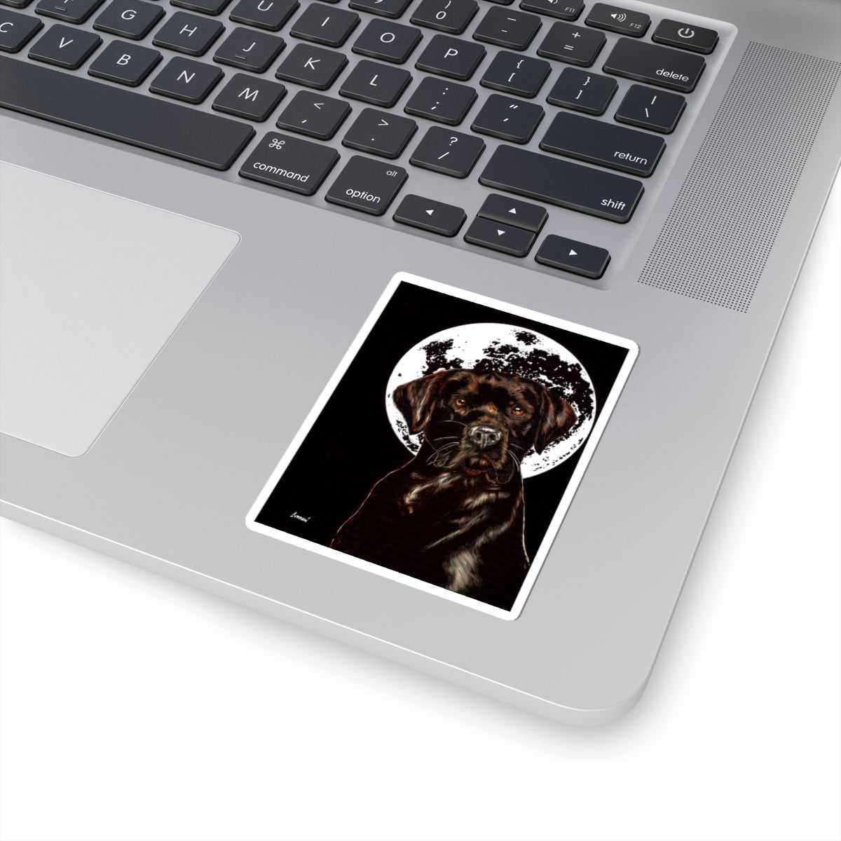 Chocolate Lab Kiss-Cut Sticker, Perfect for Animal Lovers
