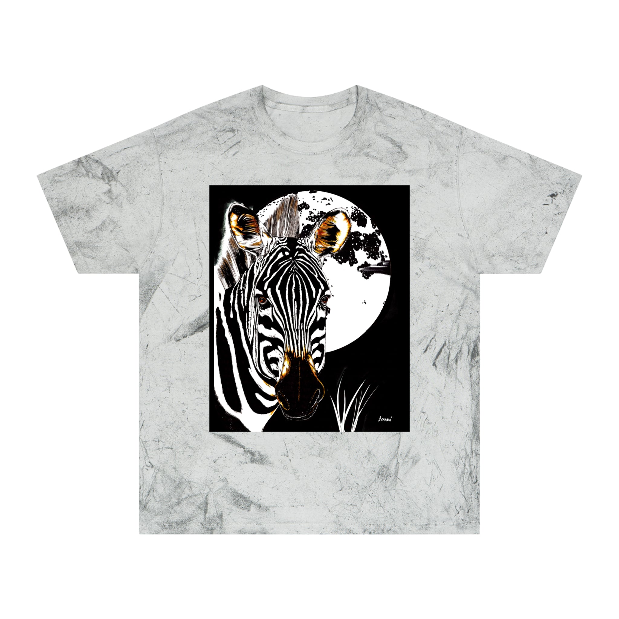 Color Blast Zebra Unisex T shirt